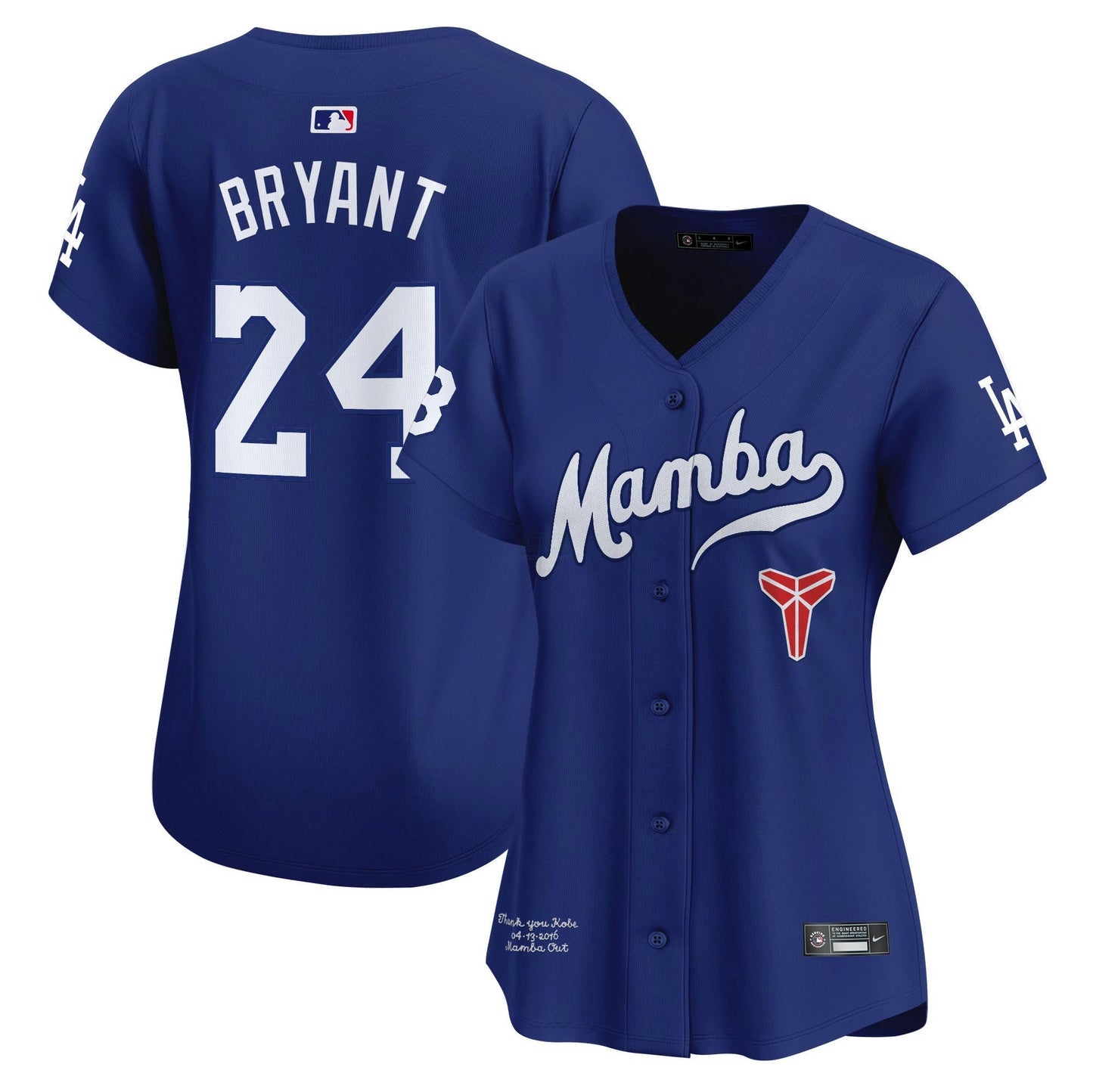 Camisa MLB Women’s Kobe Bryant Mamba Vapor Premier Limited Jersey