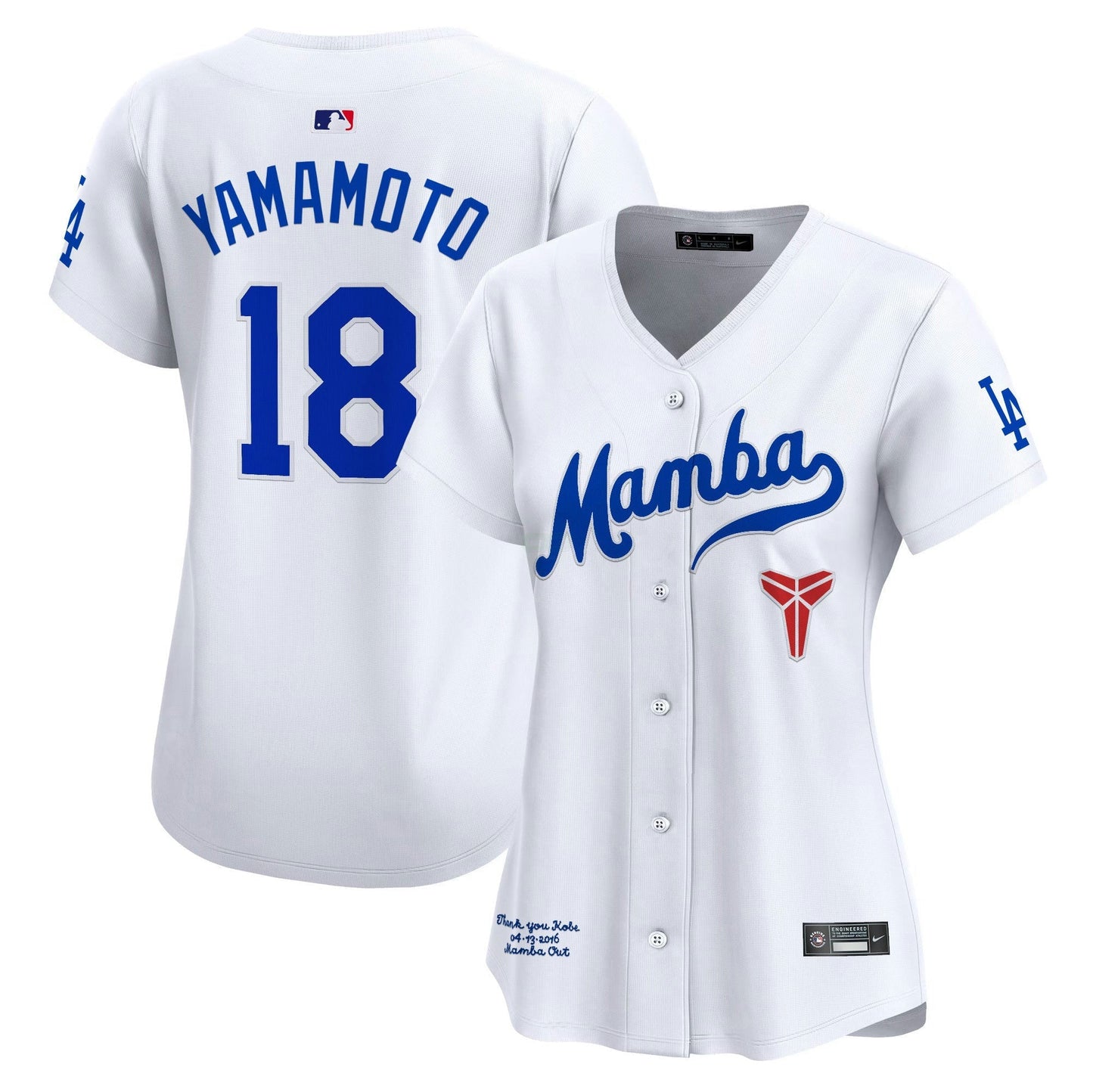 Camisa MLB Women’s Kobe Bryant Mamba Vapor Premier Limited Jersey