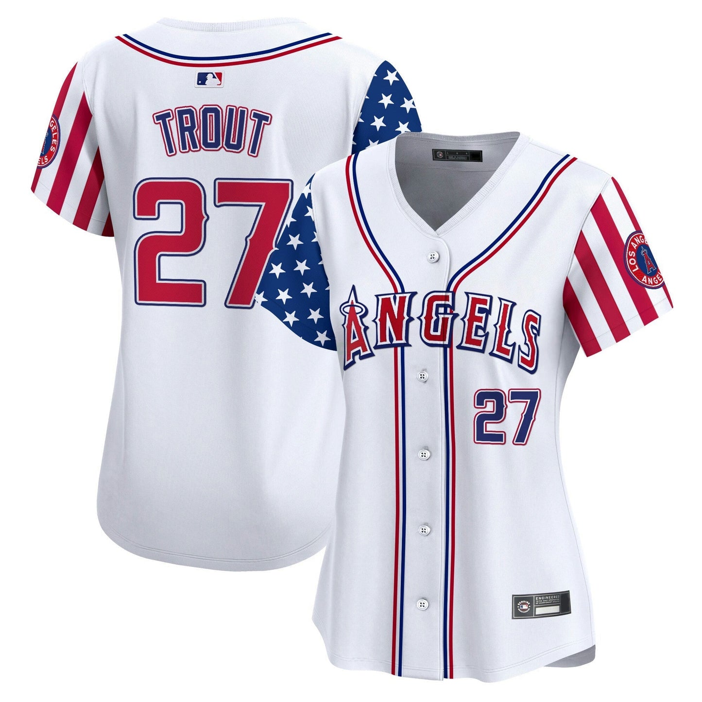 Camisa MLB Women’s Los Angeles 2025 Independence Day Vapor Premier Limited Jersey