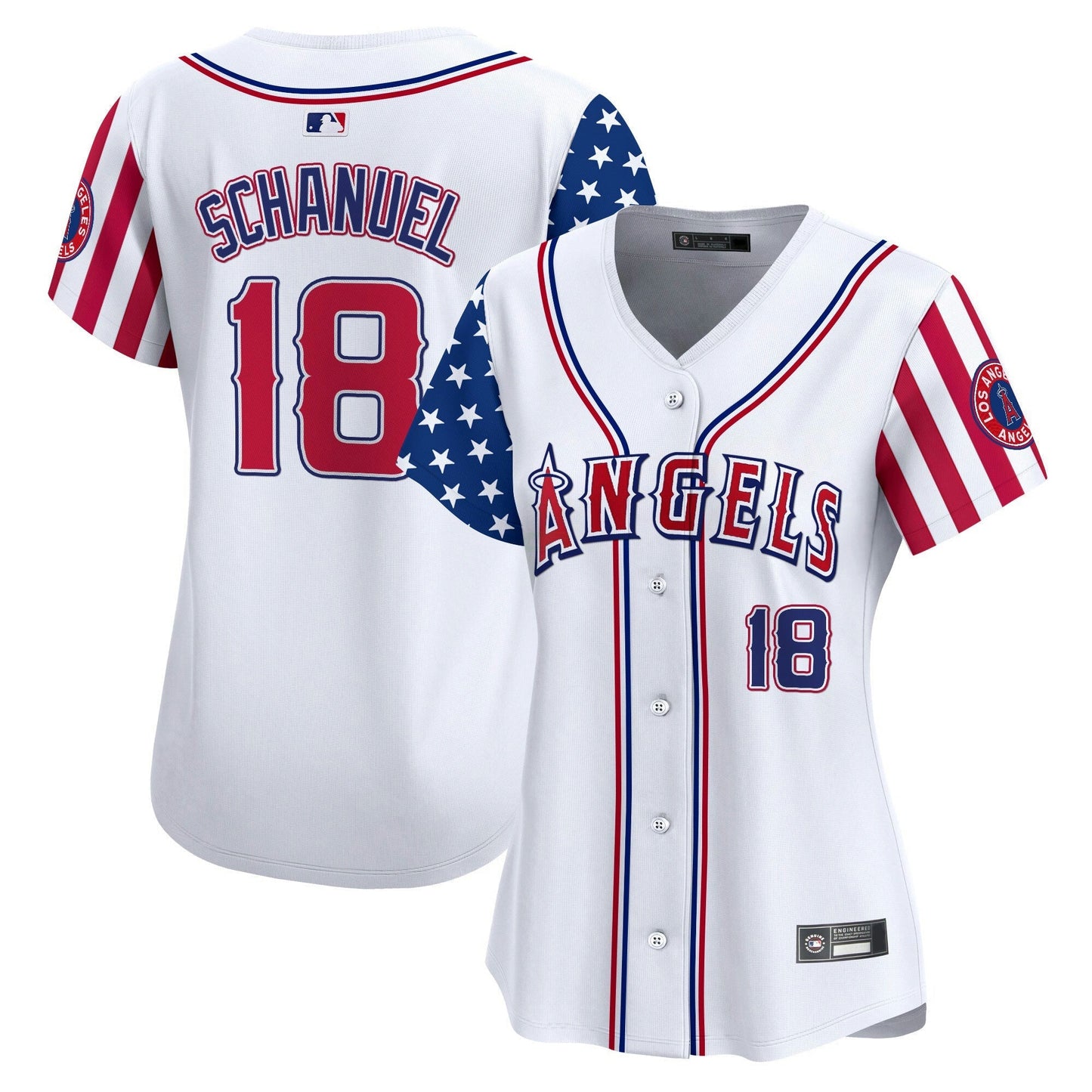Camisa MLB Women’s Los Angeles 2025 Independence Day Vapor Premier Limited Jersey