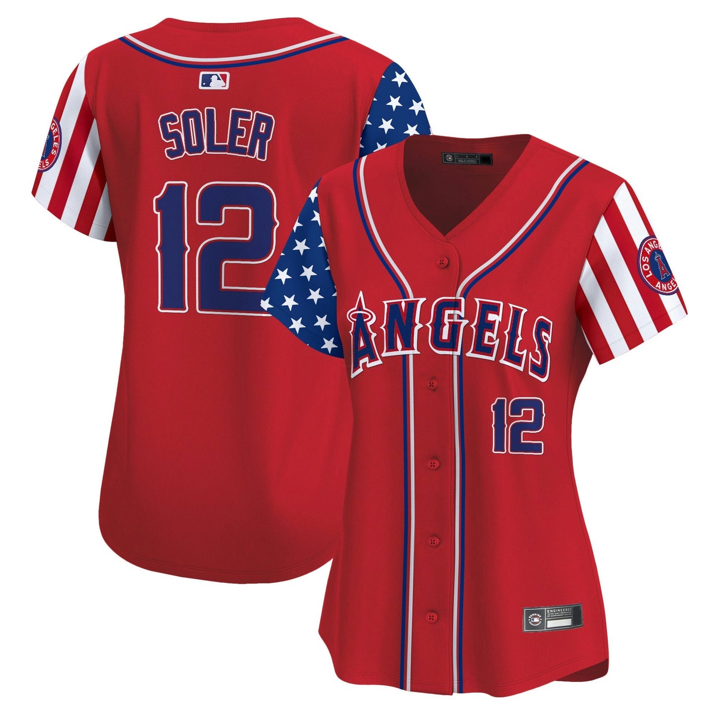 Camisa MLB Women’s Los Angeles 2025 Independence Day Vapor Premier Limited Jersey