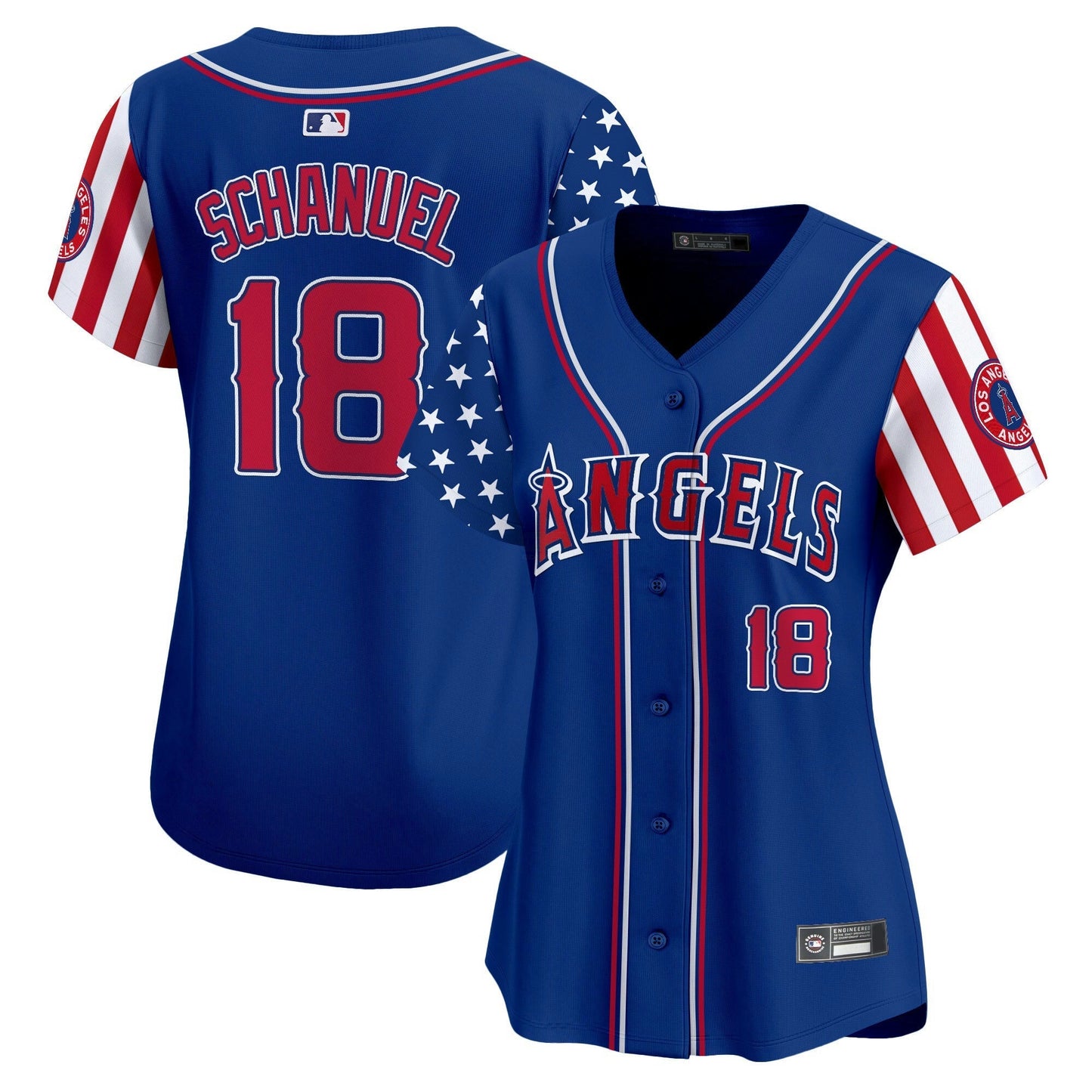 Camisa MLB Women’s Los Angeles 2025 Independence Day Vapor Premier Limited Jersey