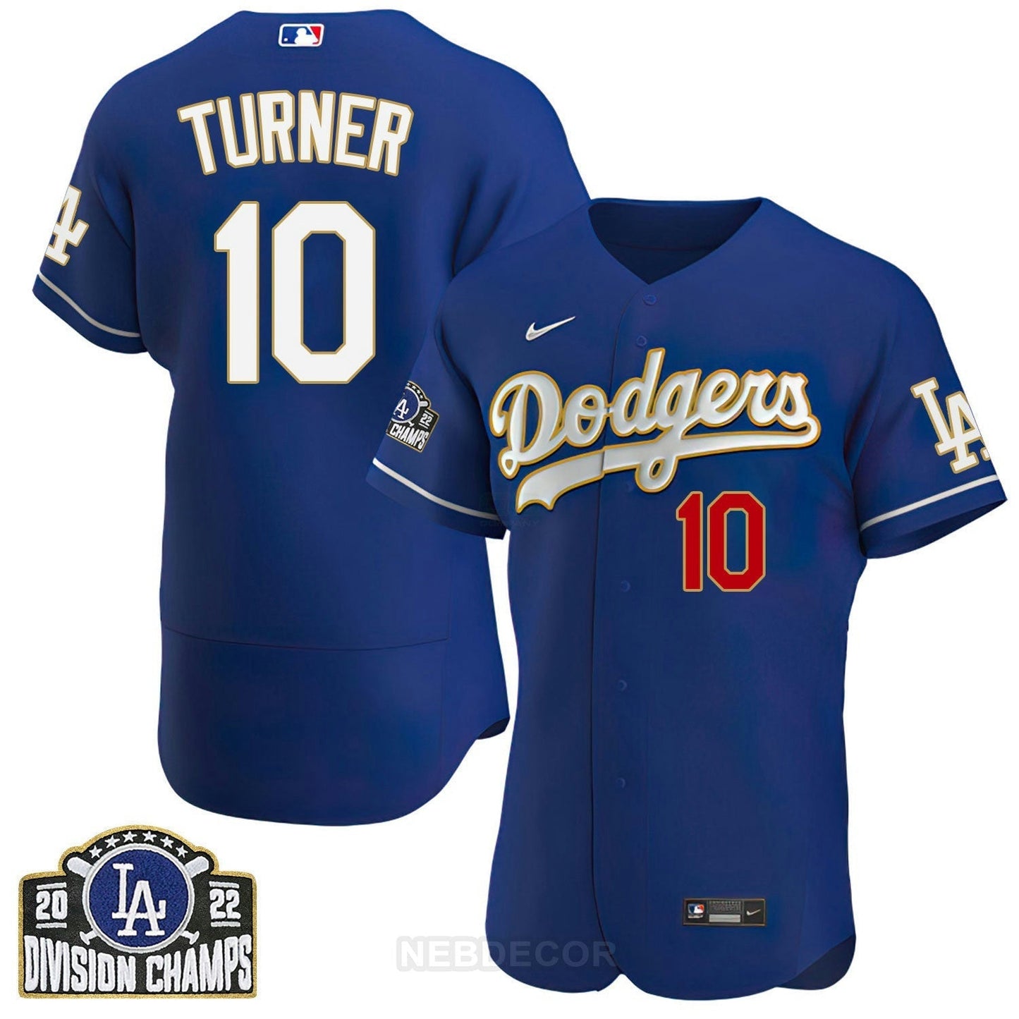 Camisa MLB Women’s Los Angeles Patch NL West Division Champions 2022 Jersey