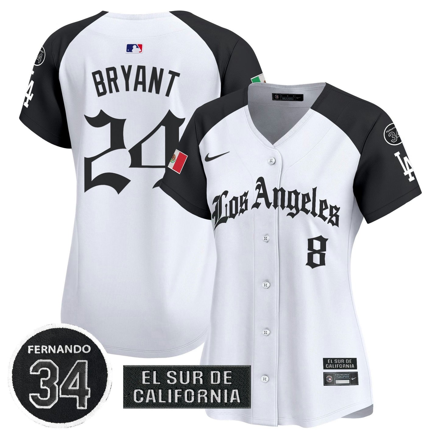 Camisa MLB Women’s Mexico 2025 LA Gothic Style Vapor Premier Limited Jersey