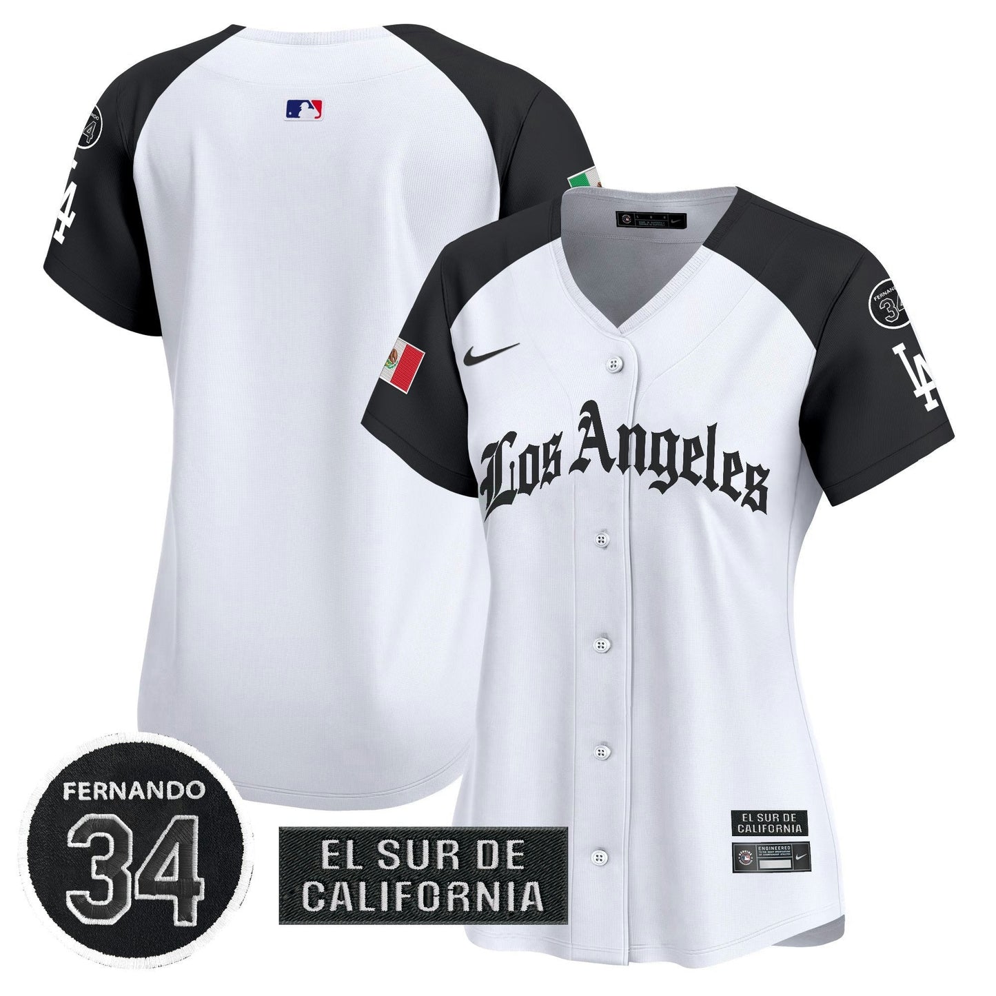 Camisa MLB Women’s Mexico 2025 LA Gothic Style Vapor Premier Limited Jersey