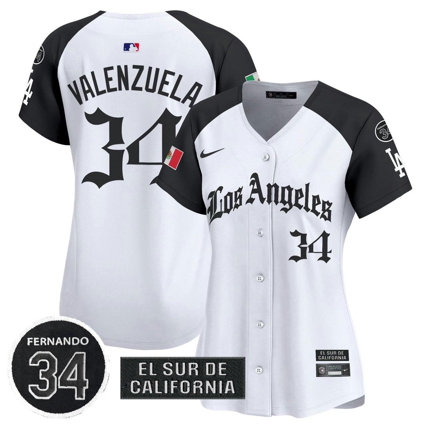 Camisa MLB Women’s Mexico 2025 LA Gothic Style Vapor Premier Limited Jersey