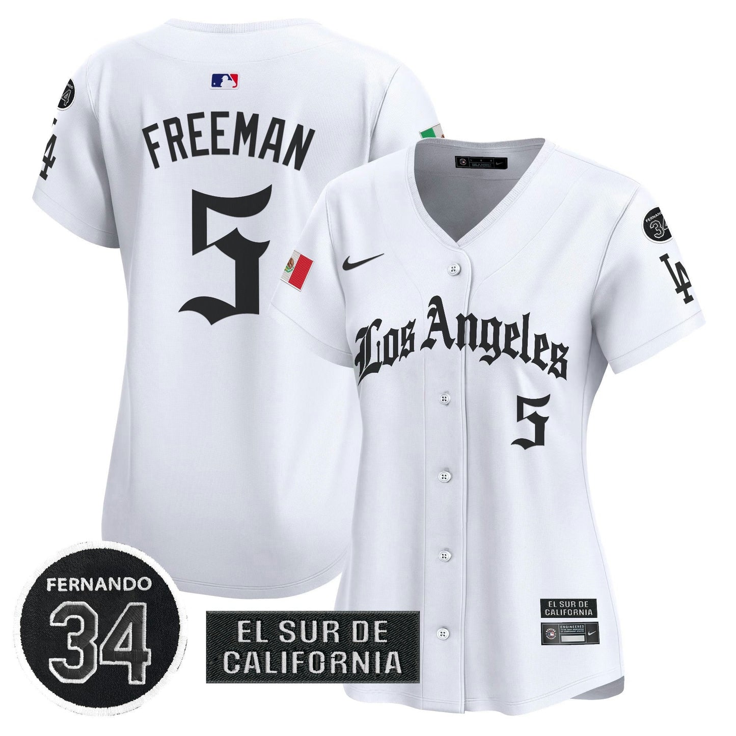 Camisa MLB Women’s Mexico 2025 LA Gothic Style Vapor Premier Limited Jersey