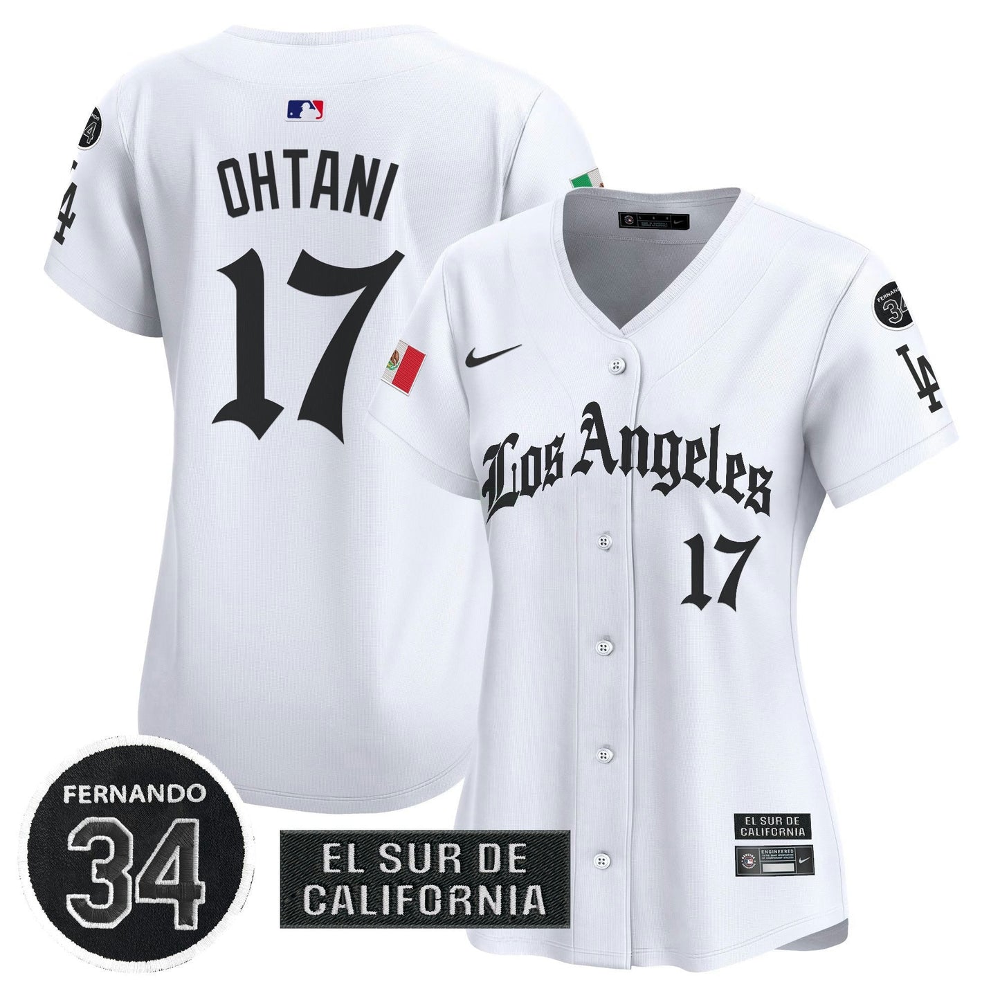 Camisa MLB Women’s Mexico 2025 LA Gothic Style Vapor Premier Limited Jersey