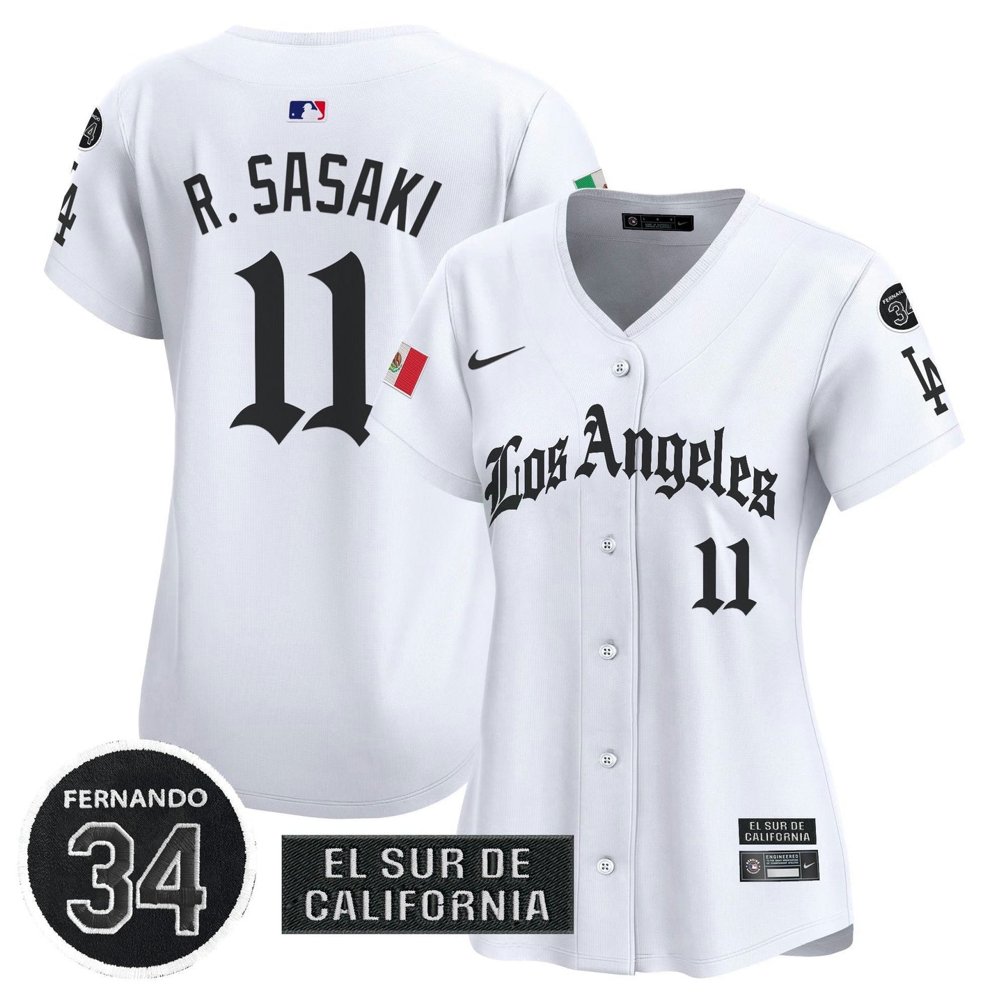 Camisa MLB Women’s Mexico 2025 LA Gothic Style Vapor Premier Limited Jersey
