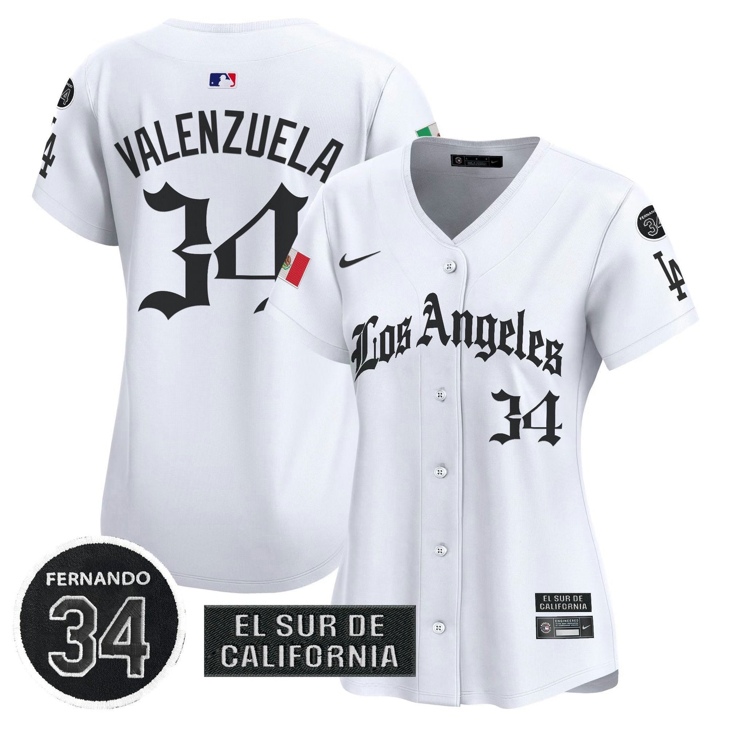 Camisa MLB Women’s Mexico 2025 LA Gothic Style Vapor Premier Limited Jersey