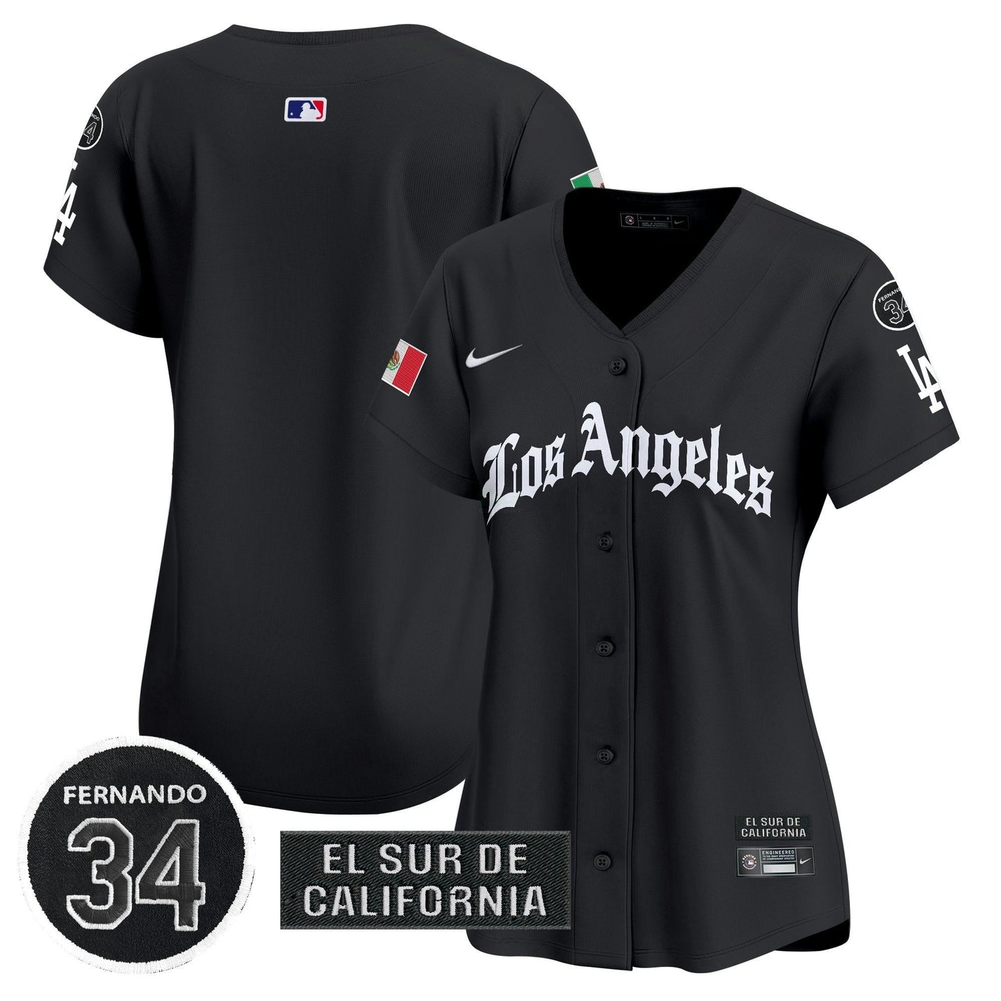 Camisa MLB Women’s Mexico 2025 LA Gothic Style Vapor Premier Limited Jersey
