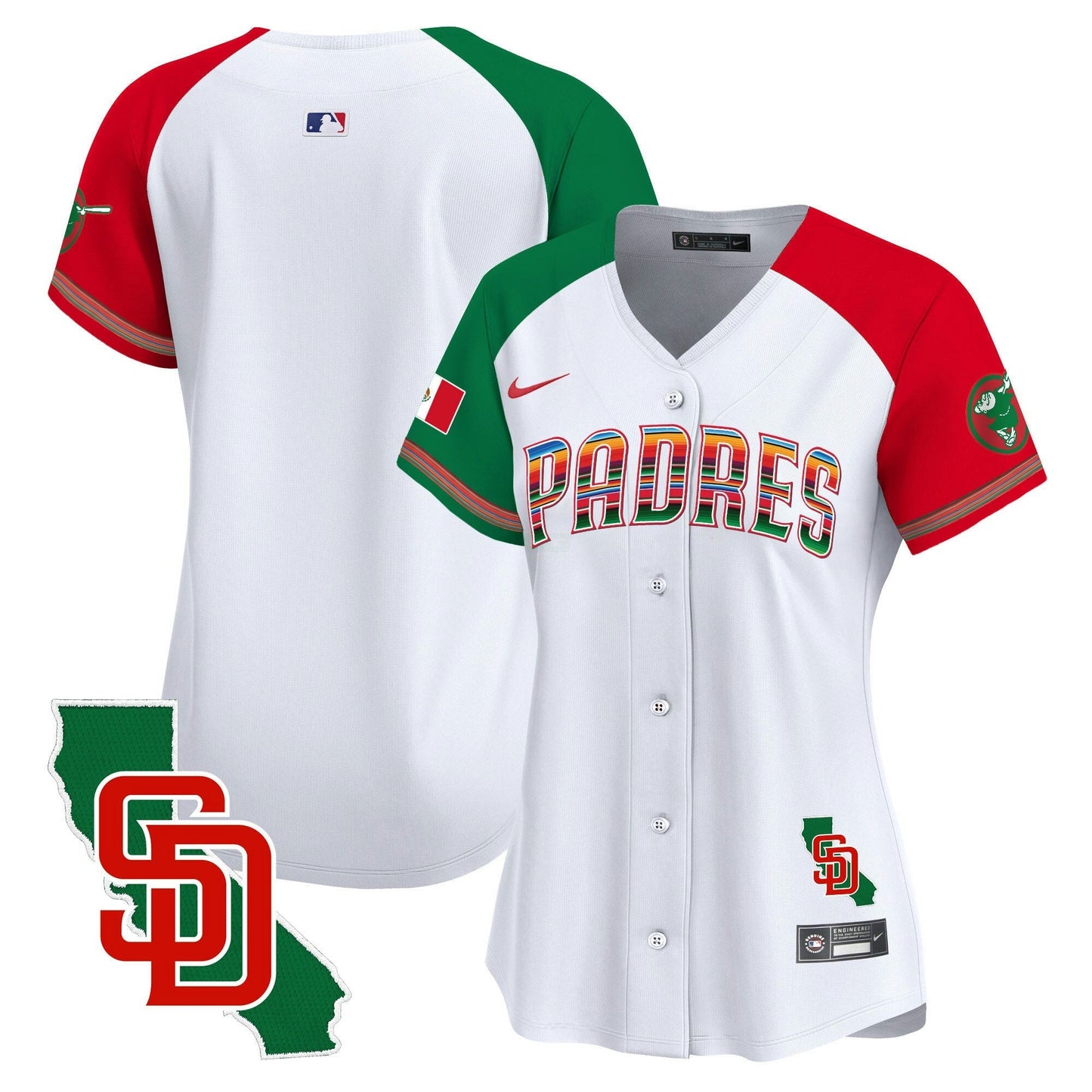 Camisa MLB Women’s Mexico California Patch Vapor Premier Limited Jersey