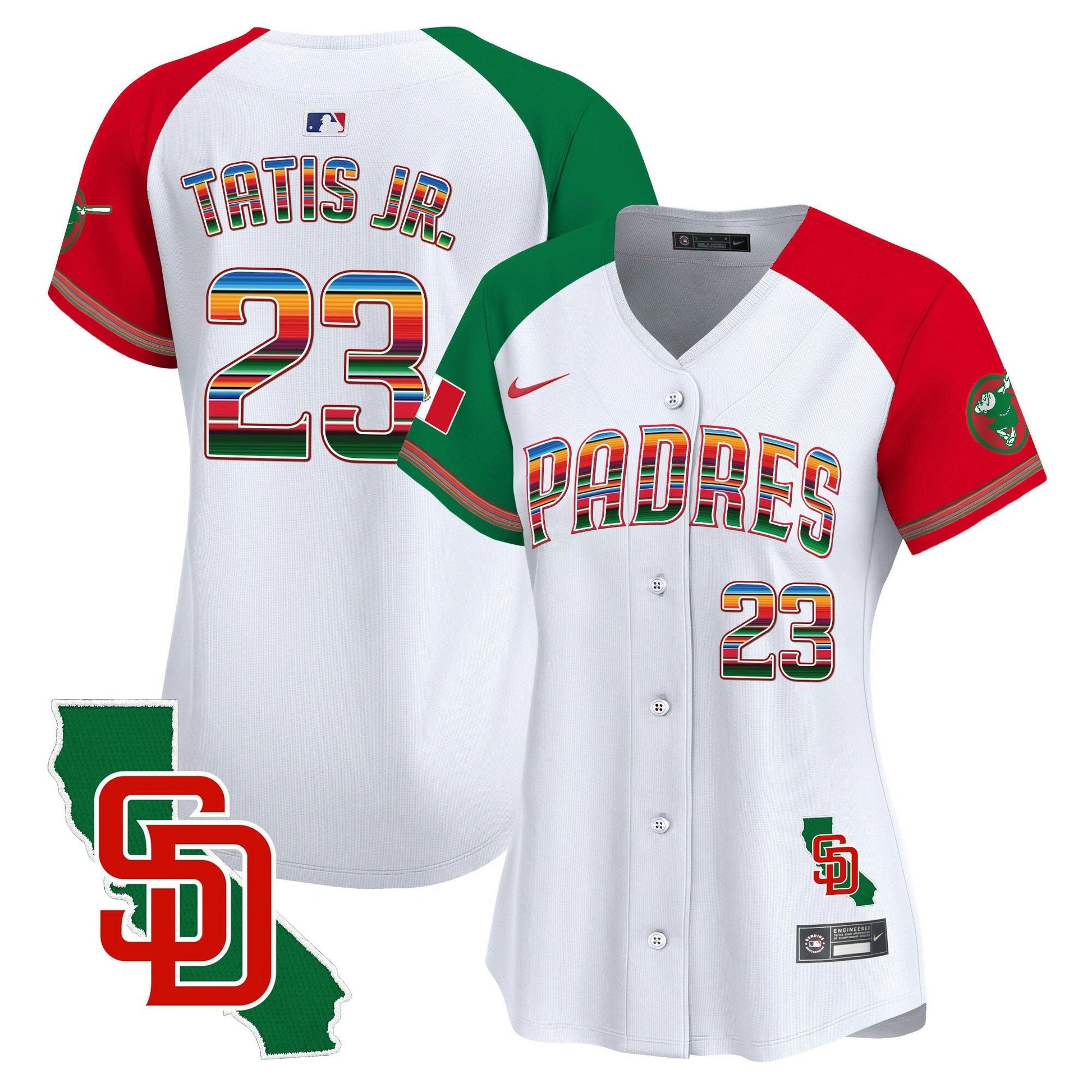Camisa MLB Women’s Mexico California Patch Vapor Premier Limited Jersey
