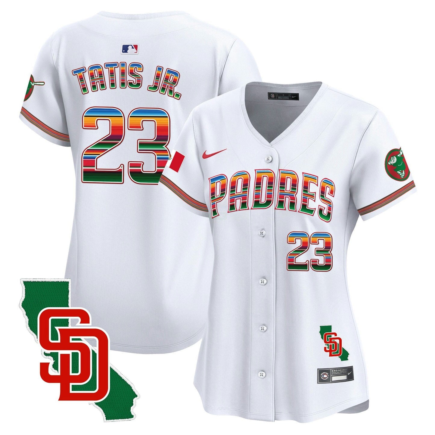 Camisa MLB Women’s Mexico California Patch Vapor Premier Limited Jersey