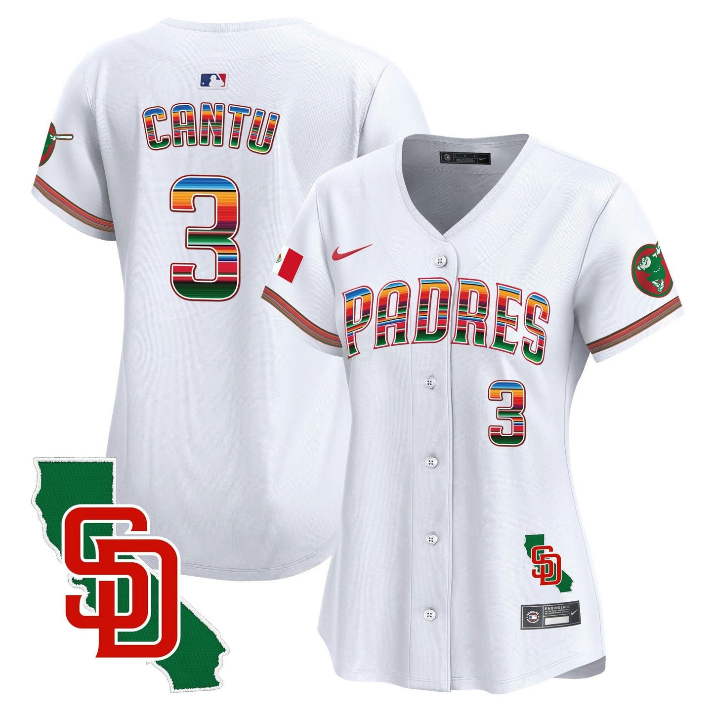 Camisa MLB Women’s Mexico California Patch Vapor Premier Limited Jersey