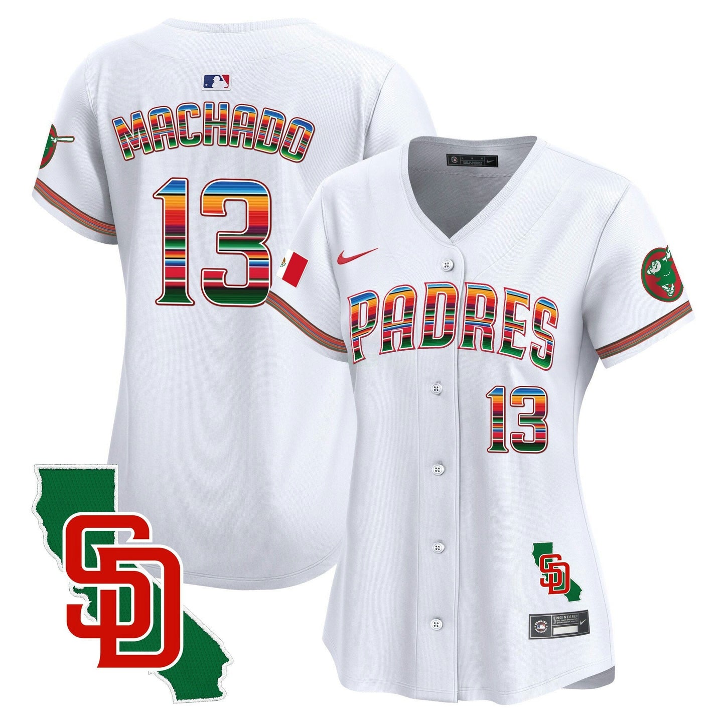 Camisa MLB Women’s Mexico California Patch Vapor Premier Limited Jersey
