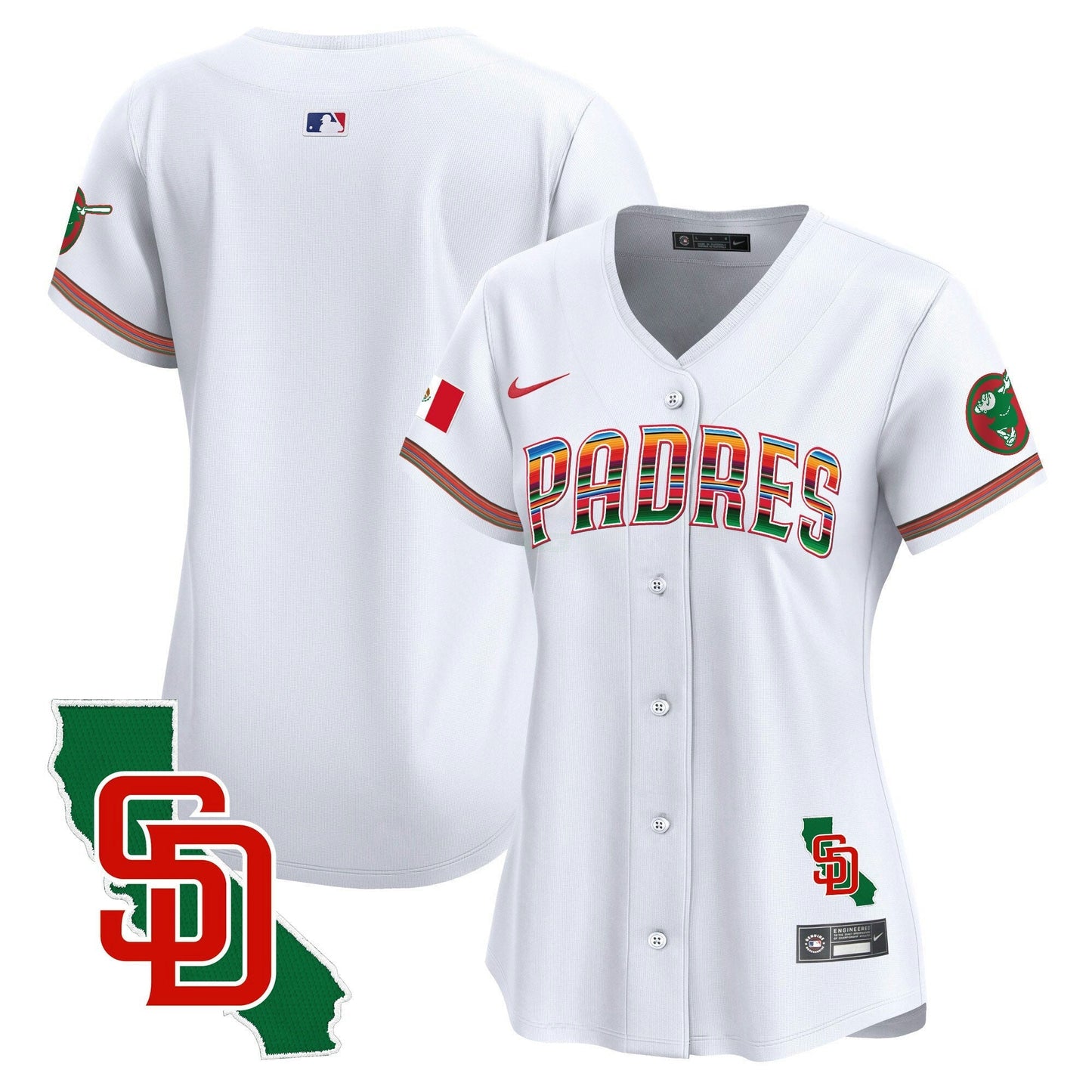 Camisa MLB Women’s Mexico California Patch Vapor Premier Limited Jersey