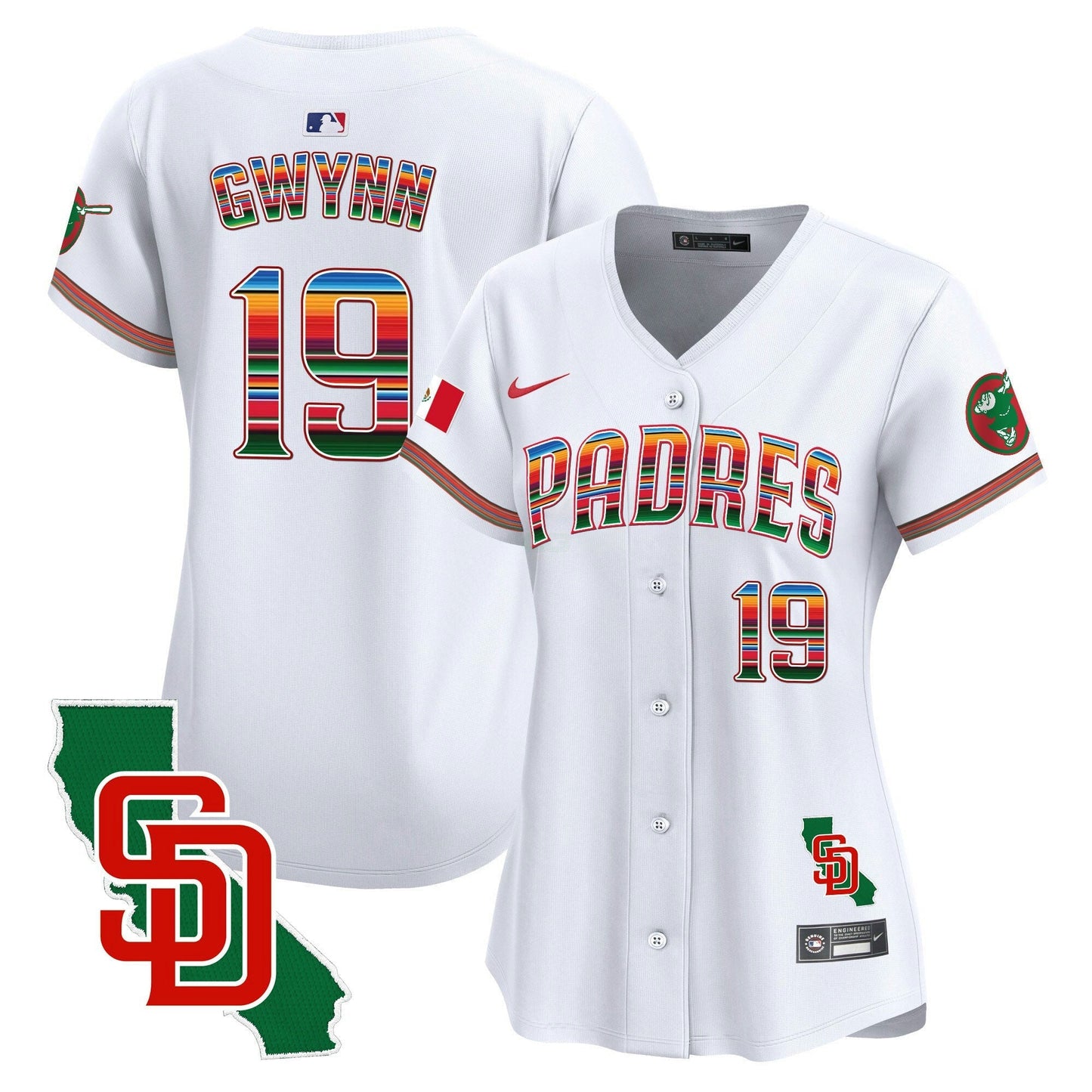 Camisa MLB Women’s Mexico California Patch Vapor Premier Limited Jersey