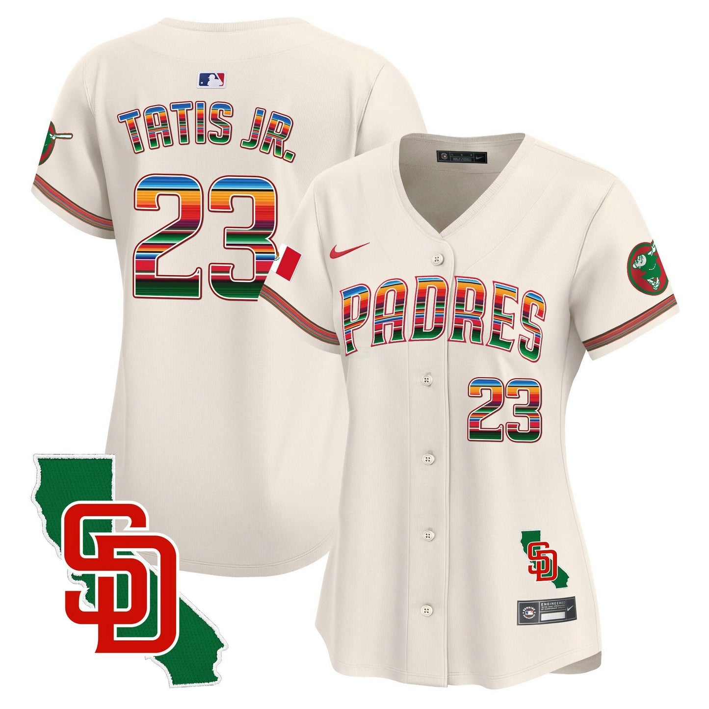 Camisa MLB Women’s Mexico California Patch Vapor Premier Limited Jersey