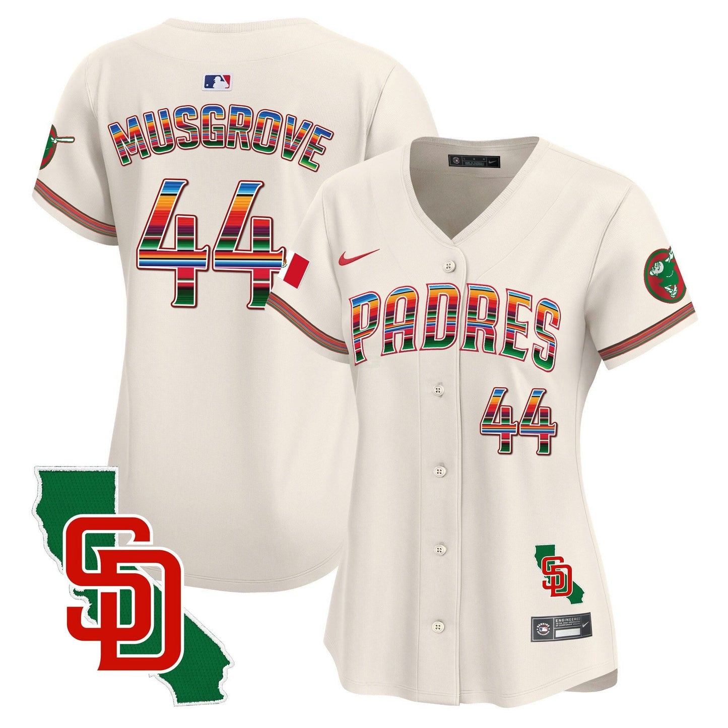 Camisa MLB Women’s Mexico California Patch Vapor Premier Limited Jersey