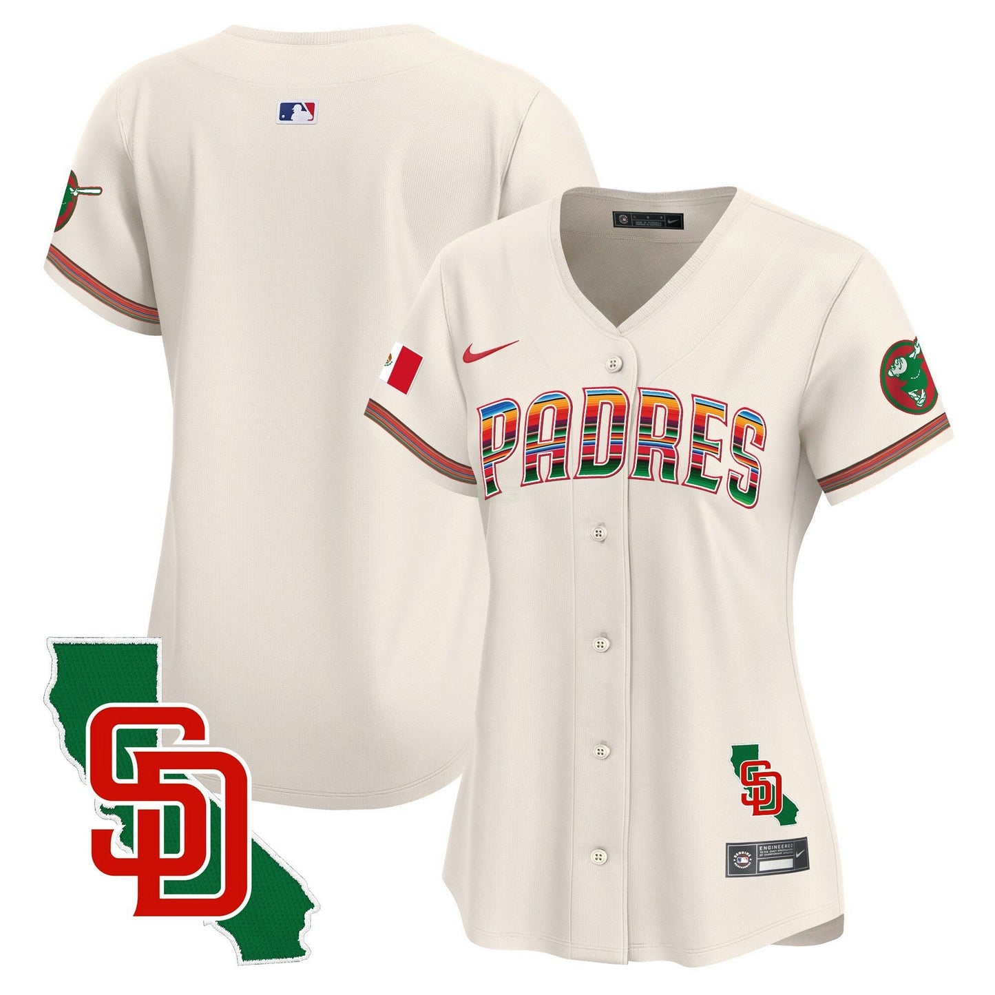 Camisa MLB Women’s Mexico California Patch Vapor Premier Limited Jersey