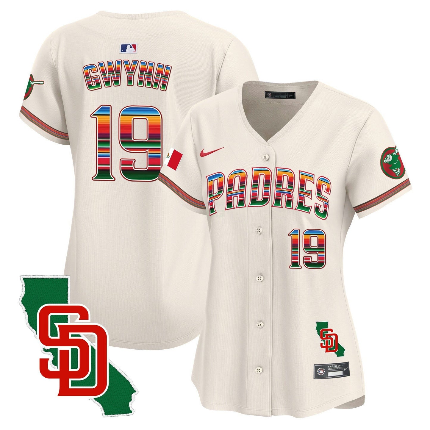 Camisa MLB Women’s Mexico California Patch Vapor Premier Limited Jersey