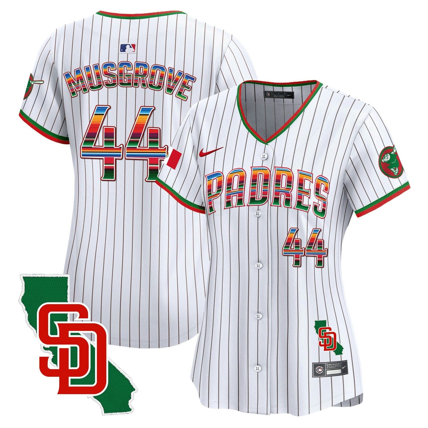 Camisa MLB Women’s Mexico California Patch Vapor Premier Limited Jersey
