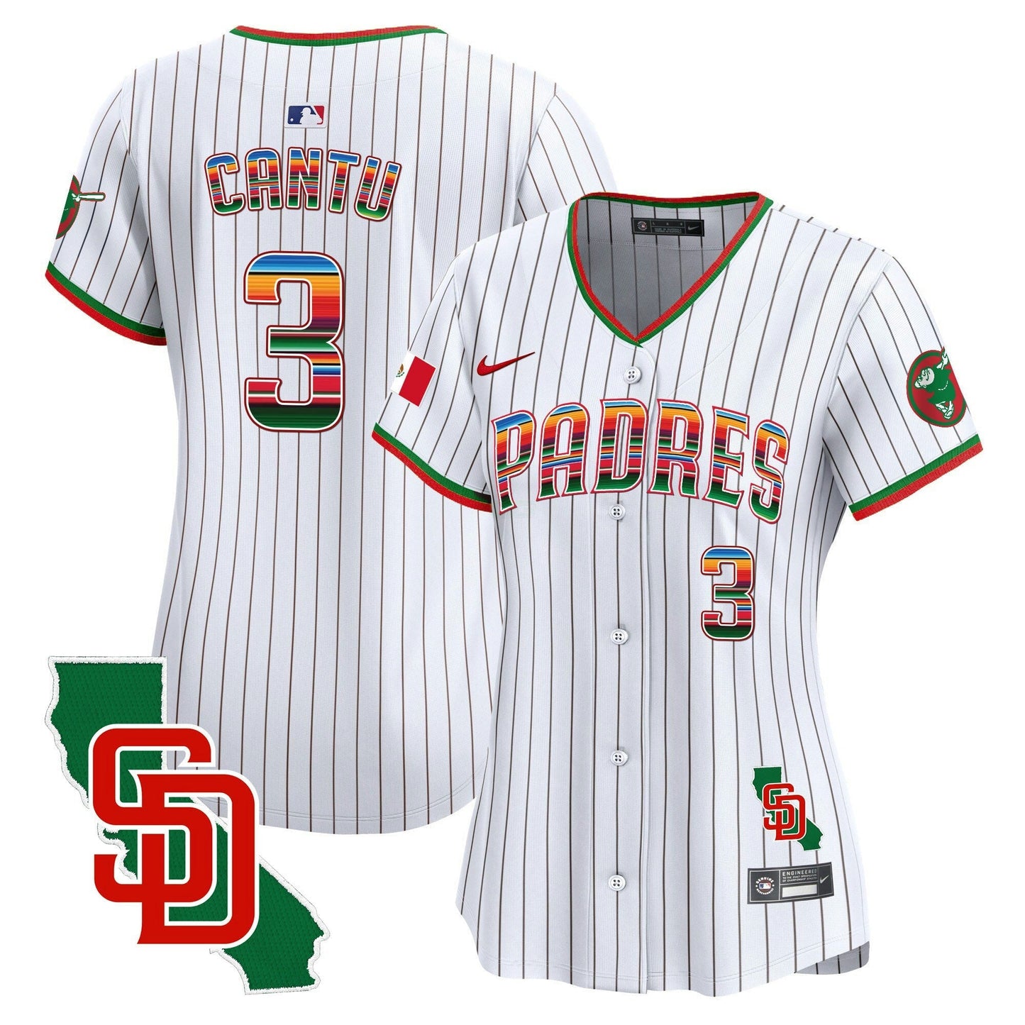 Camisa MLB Women’s Mexico California Patch Vapor Premier Limited Jersey