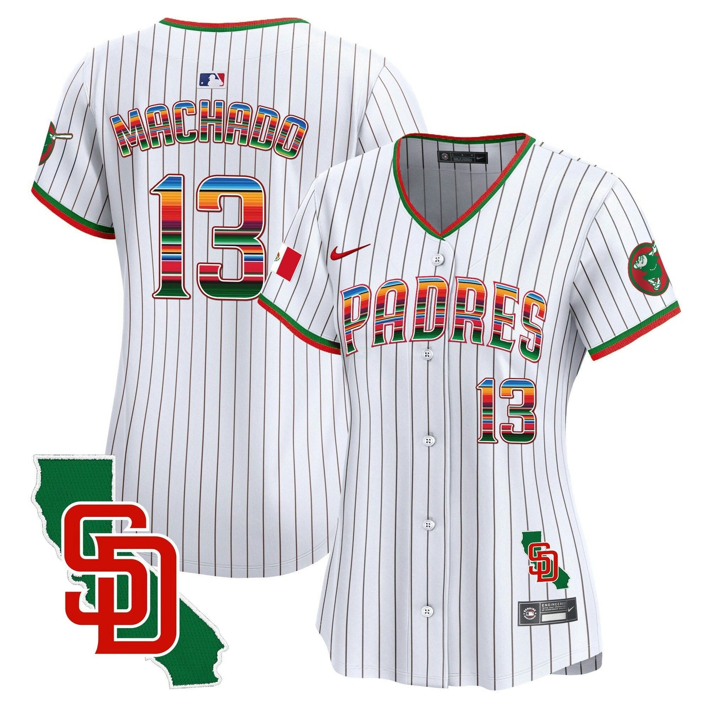 Camisa MLB Women’s Mexico California Patch Vapor Premier Limited Jersey