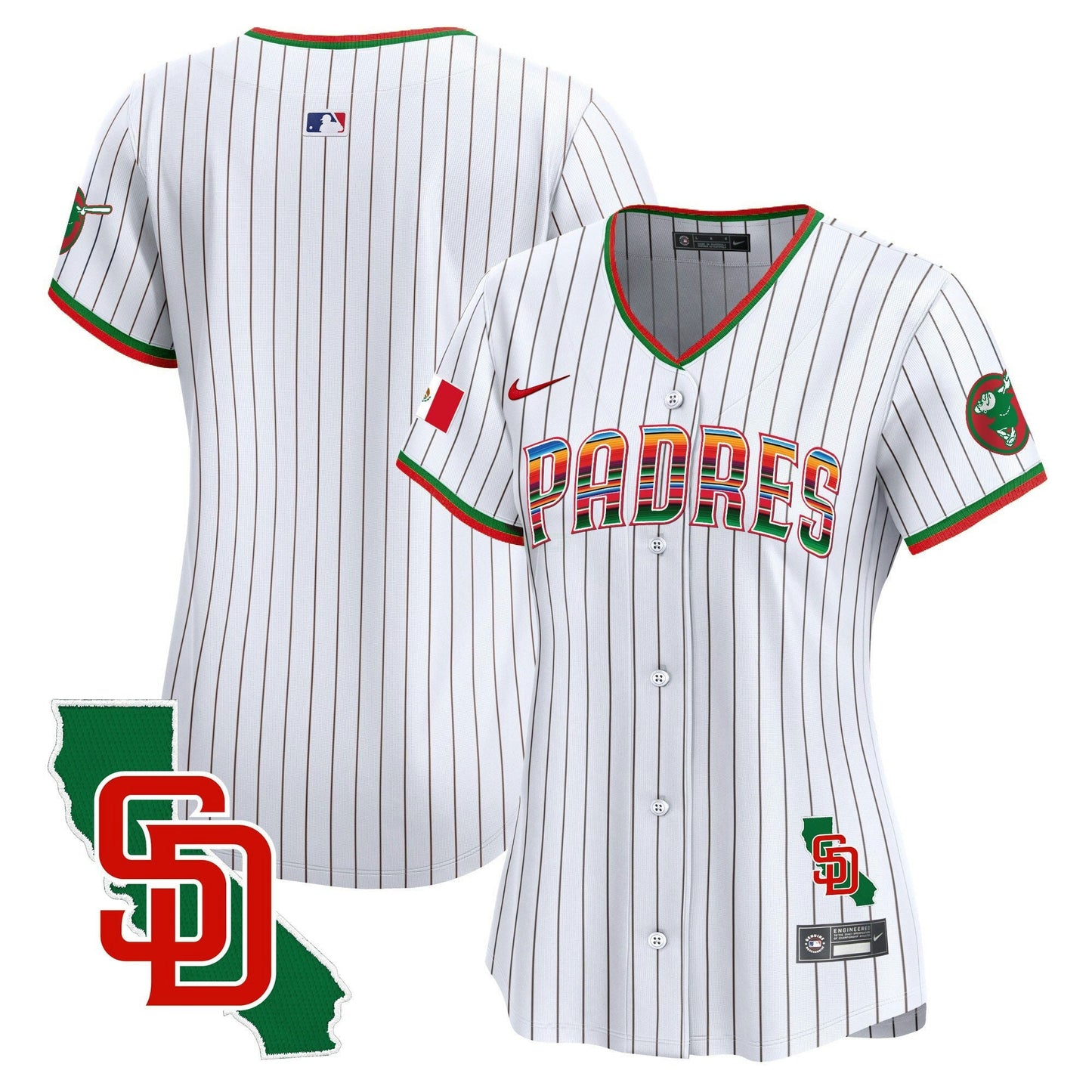 Camisa MLB Women’s Mexico California Patch Vapor Premier Limited Jersey