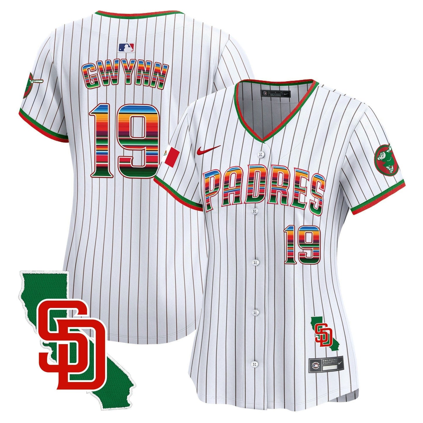 Camisa MLB Women’s Mexico California Patch Vapor Premier Limited Jersey