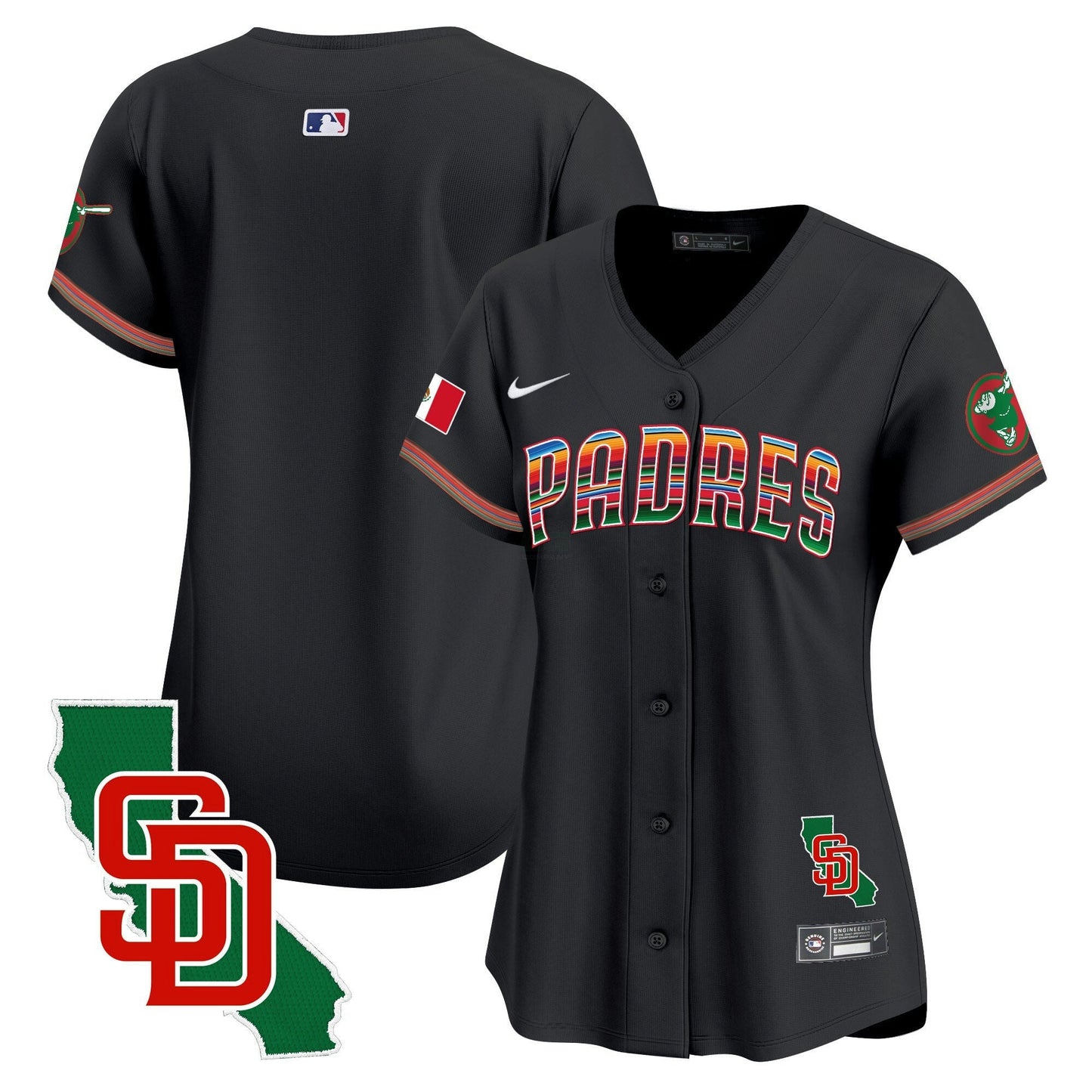 Camisa MLB Women’s Mexico California Patch Vapor Premier Limited Jersey