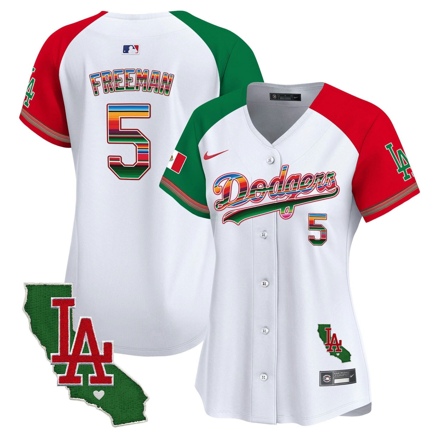 Camisa MLB Women’s Mexico California Patch Vapor Premier Limited Jersey V2