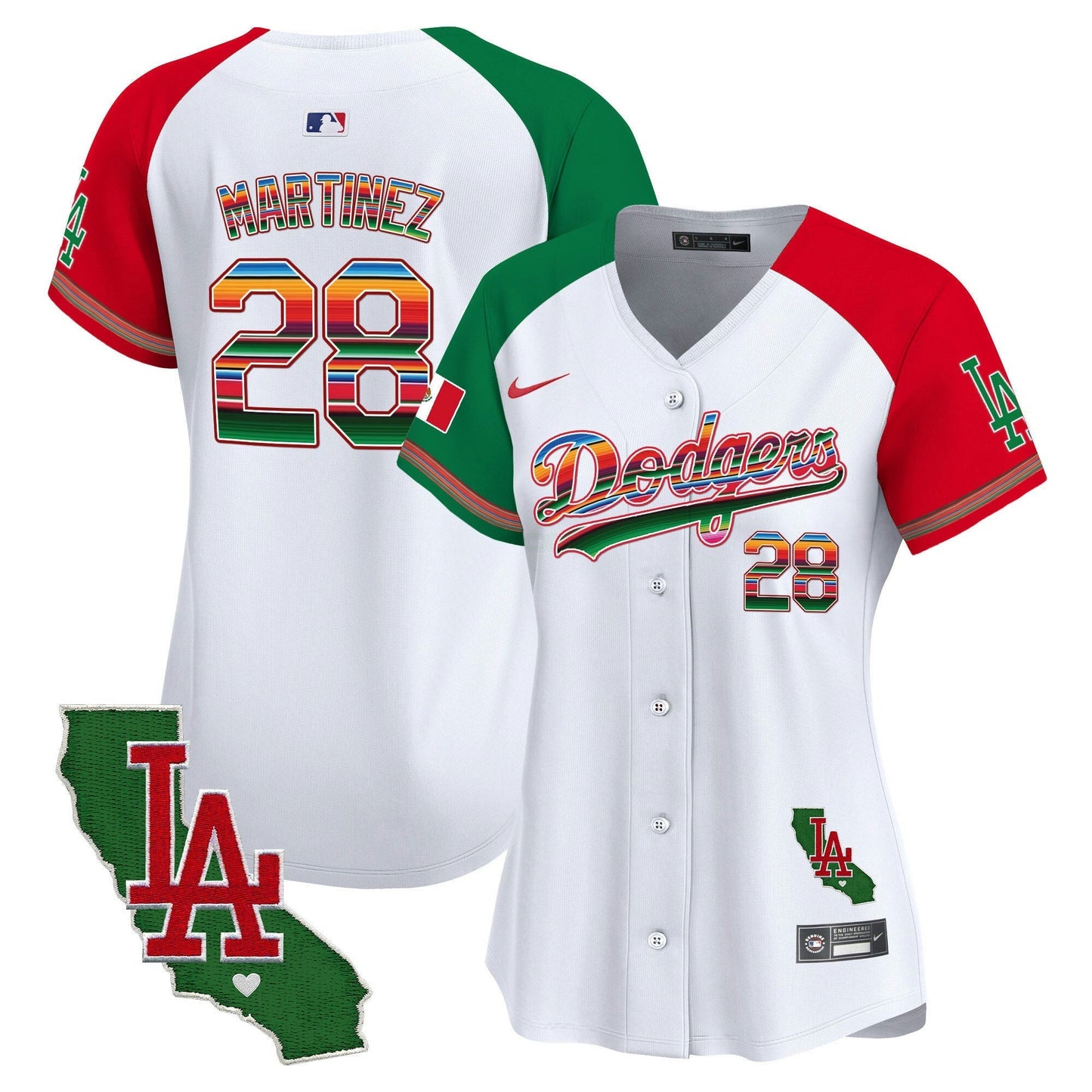 Camisa MLB Women’s Mexico California Patch Vapor Premier Limited Jersey V2