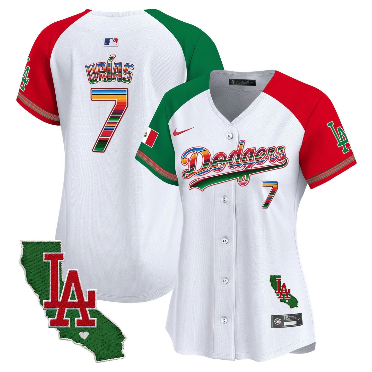 Camisa MLB Women’s Mexico California Patch Vapor Premier Limited Jersey V2