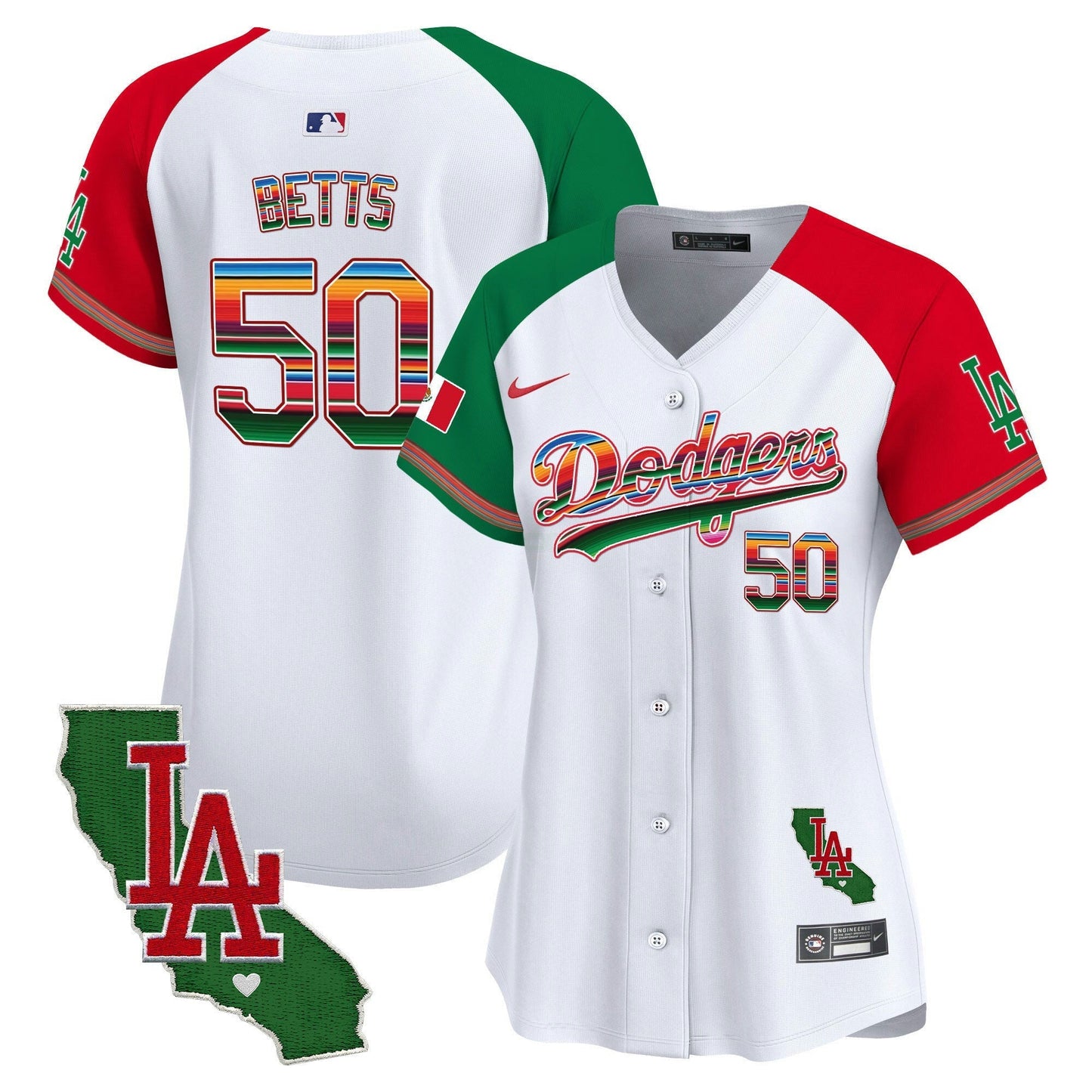 Camisa MLB Women’s Mexico California Patch Vapor Premier Limited Jersey V2