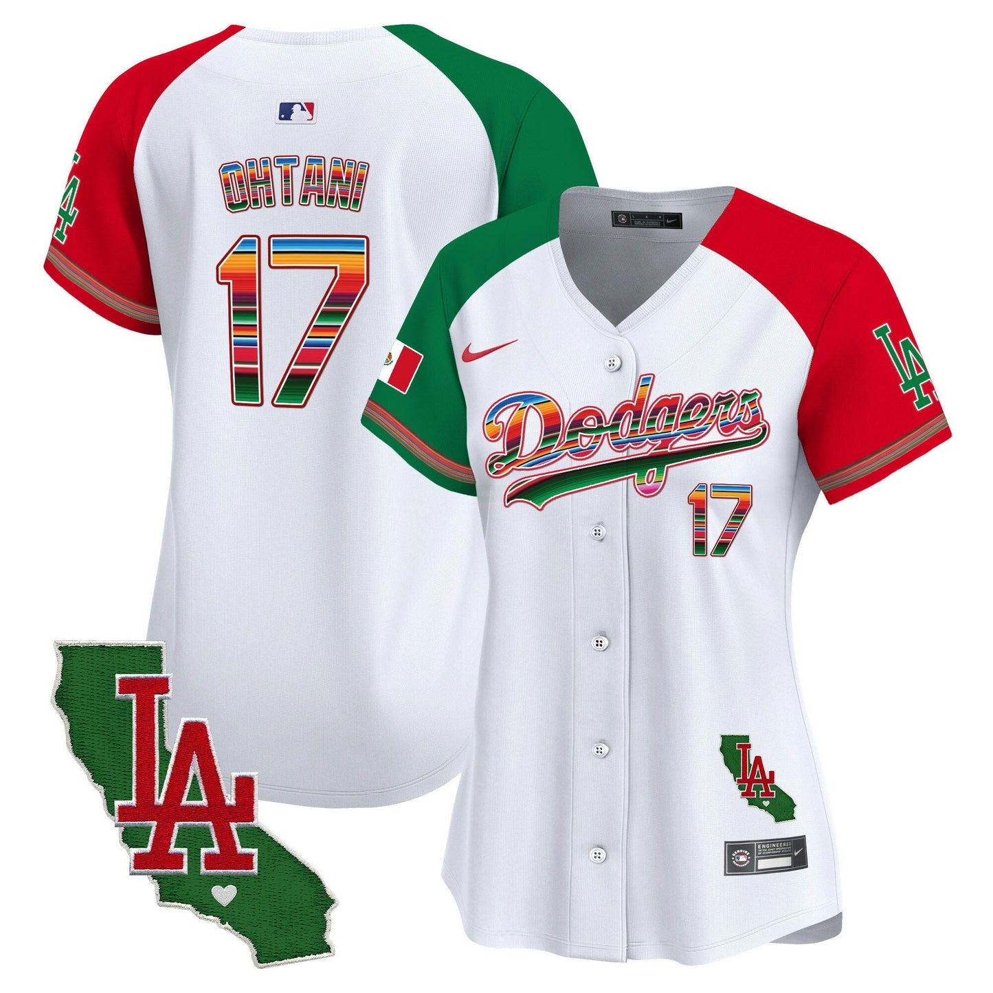 Camisa MLB Women’s Mexico California Patch Vapor Premier Limited Jersey V2