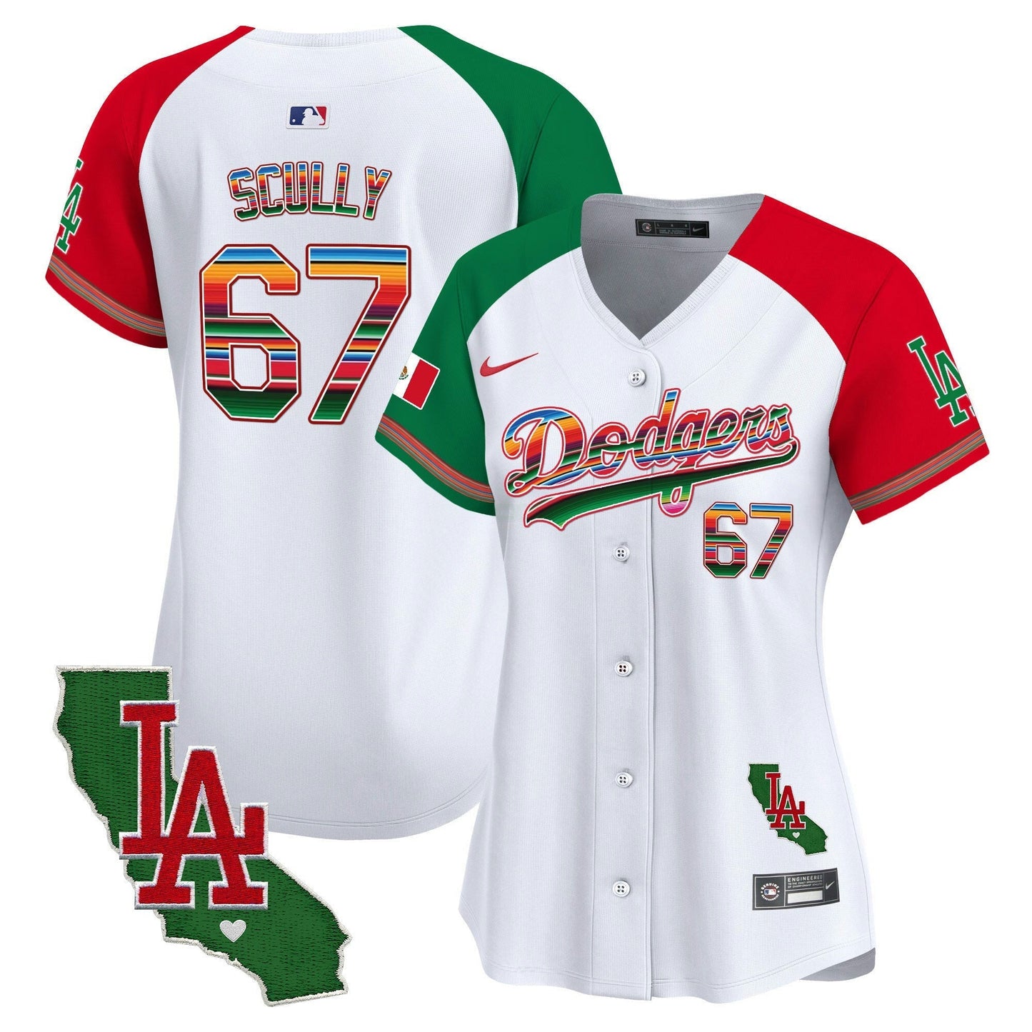 Camisa MLB Women’s Mexico California Patch Vapor Premier Limited Jersey V2