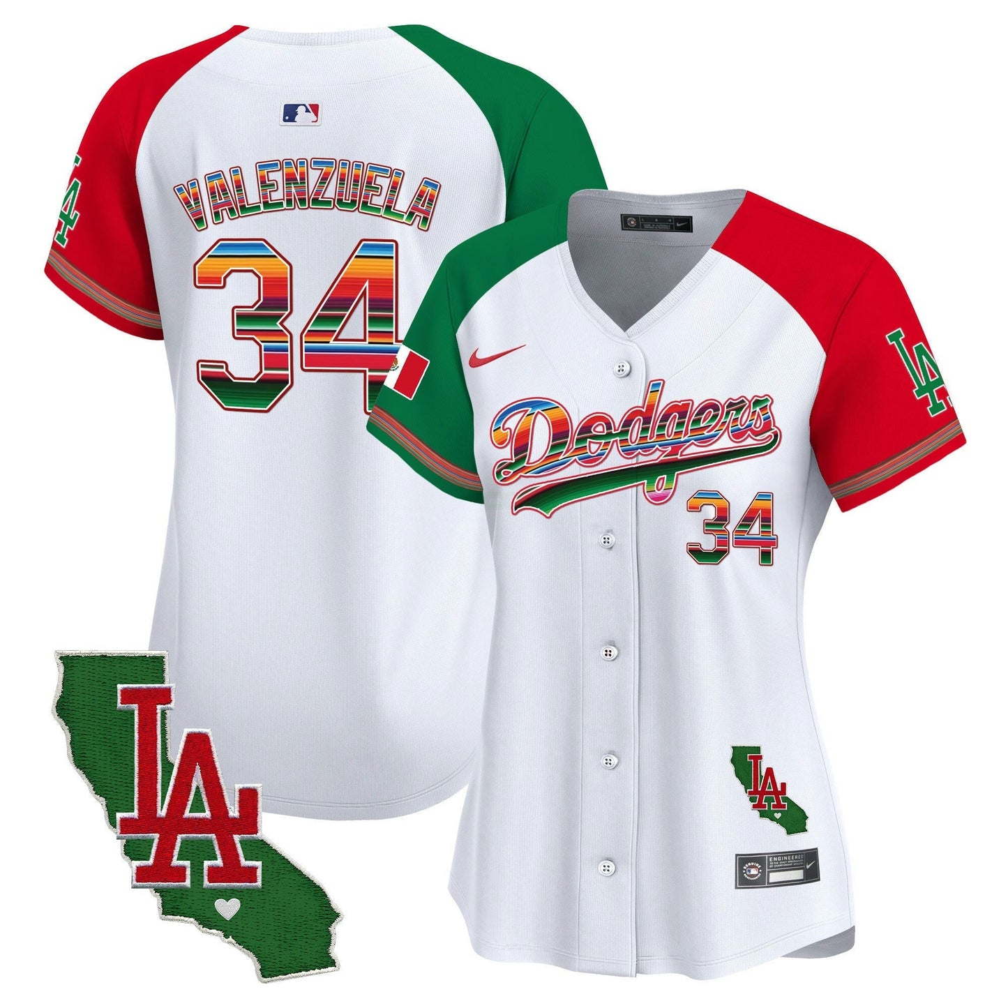 Camisa MLB Women’s Mexico California Patch Vapor Premier Limited Jersey V2