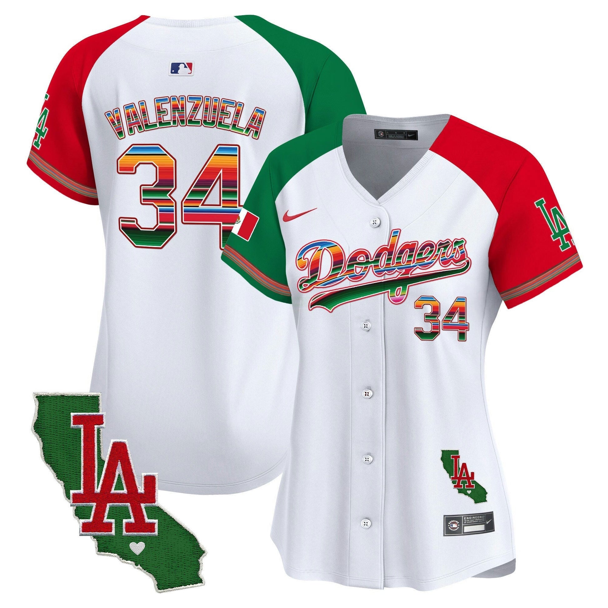 Camisa MLB Women’s Mexico California Patch Vapor Premier Limited Jersey V2