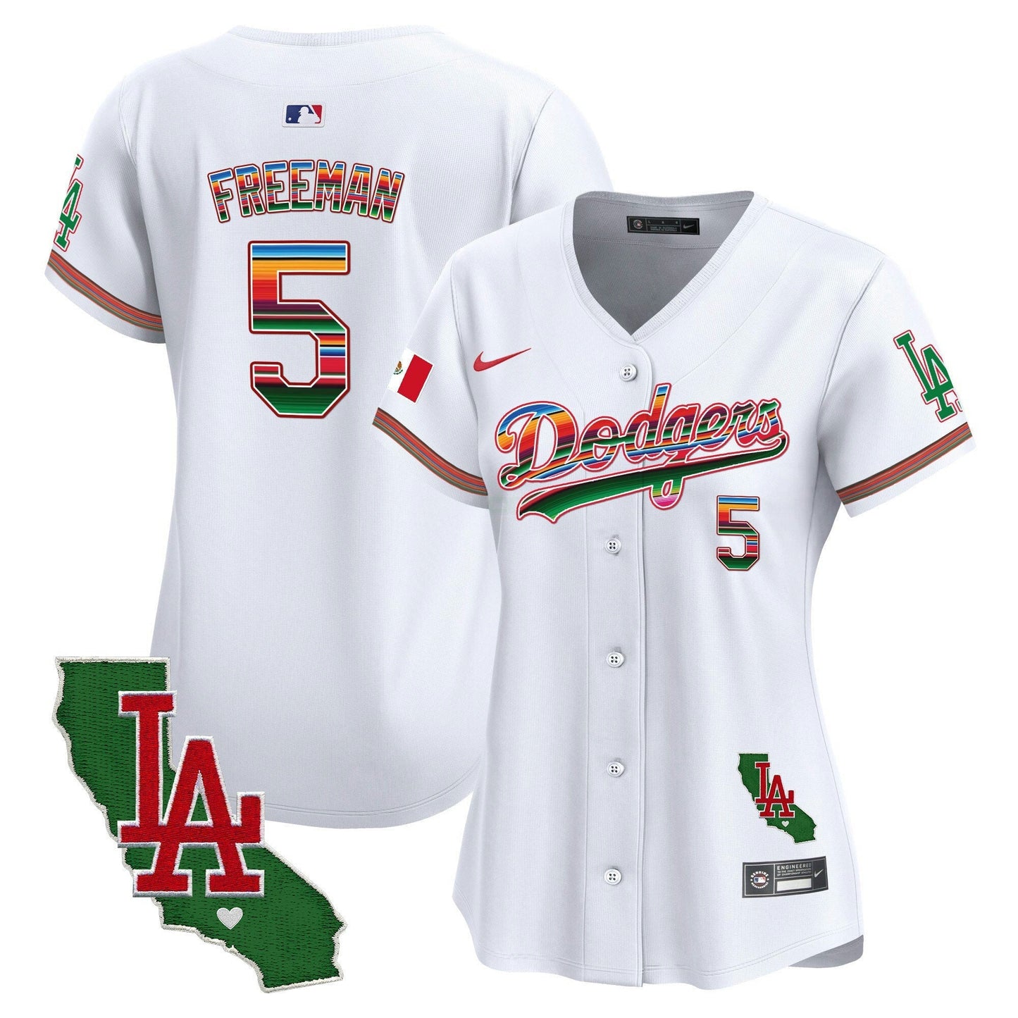 Camisa MLB Women’s Mexico California Patch Vapor Premier Limited Jersey V2