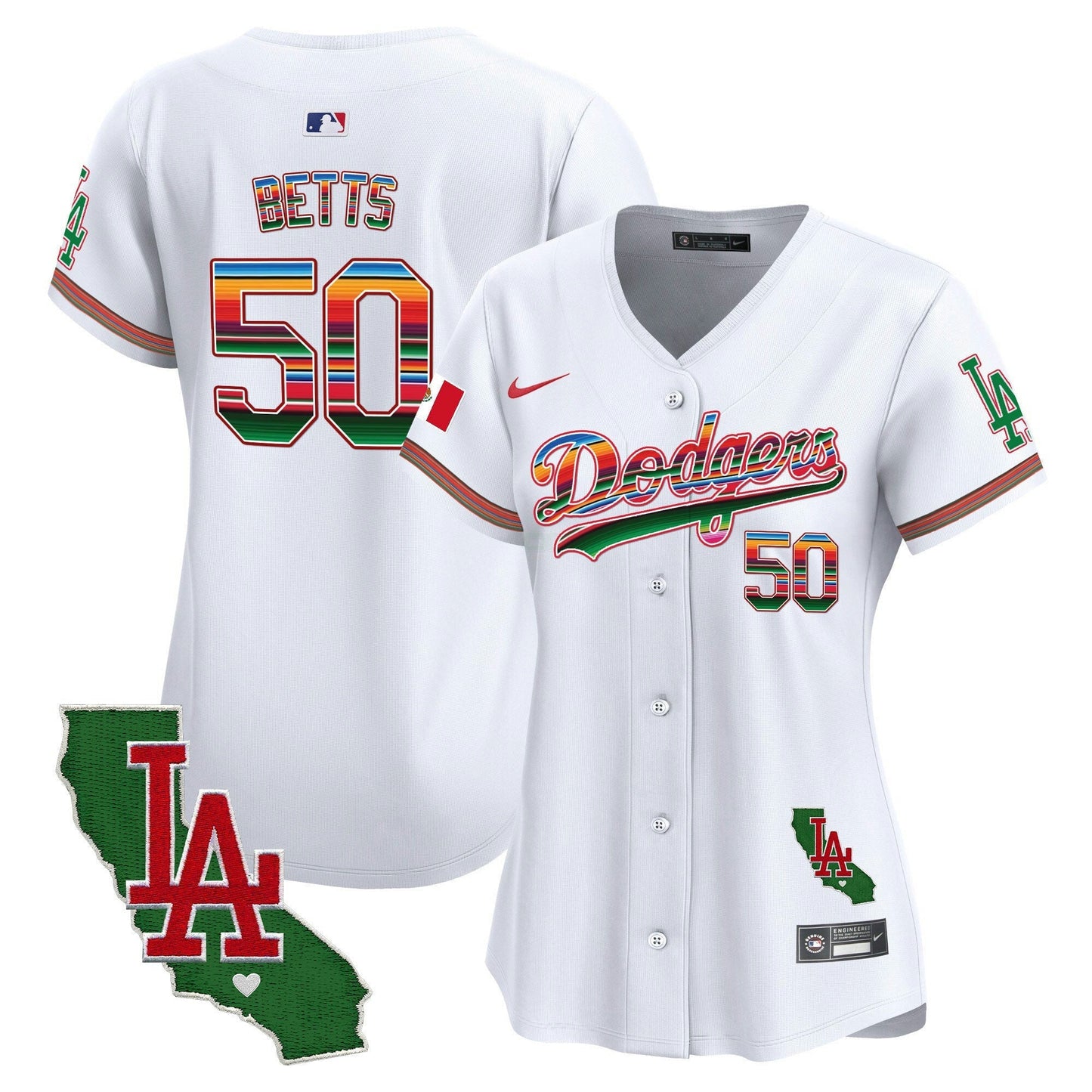 Camisa MLB Women’s Mexico California Patch Vapor Premier Limited Jersey V2