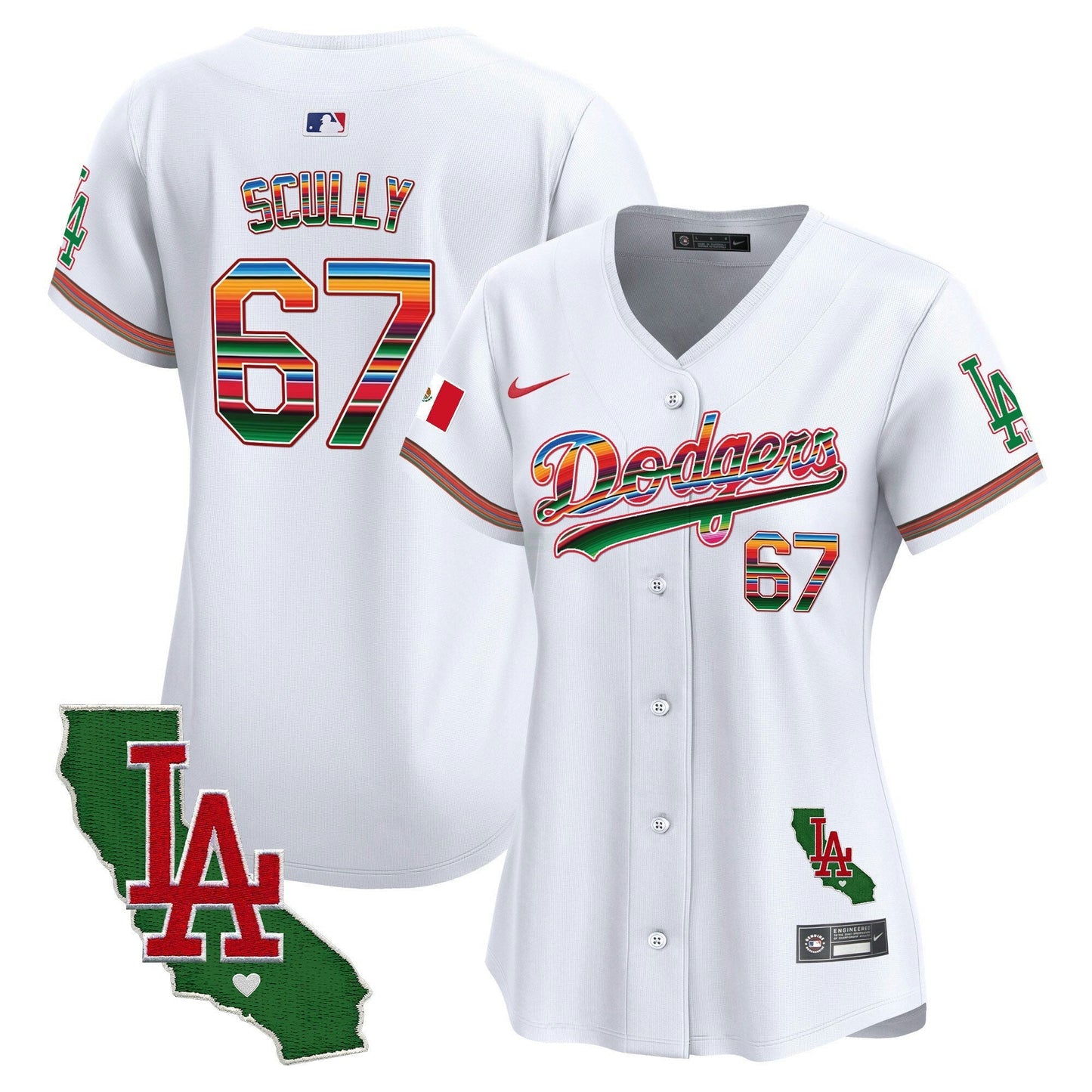 Camisa MLB Women’s Mexico California Patch Vapor Premier Limited Jersey V2