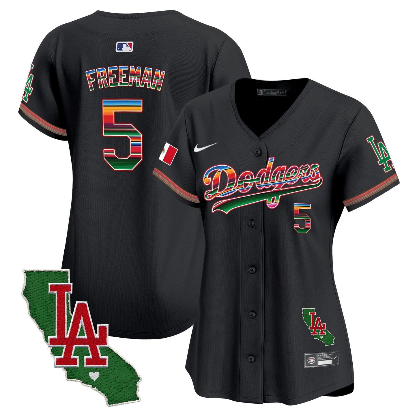 Camisa MLB Women’s Mexico California Patch Vapor Premier Limited Jersey V2