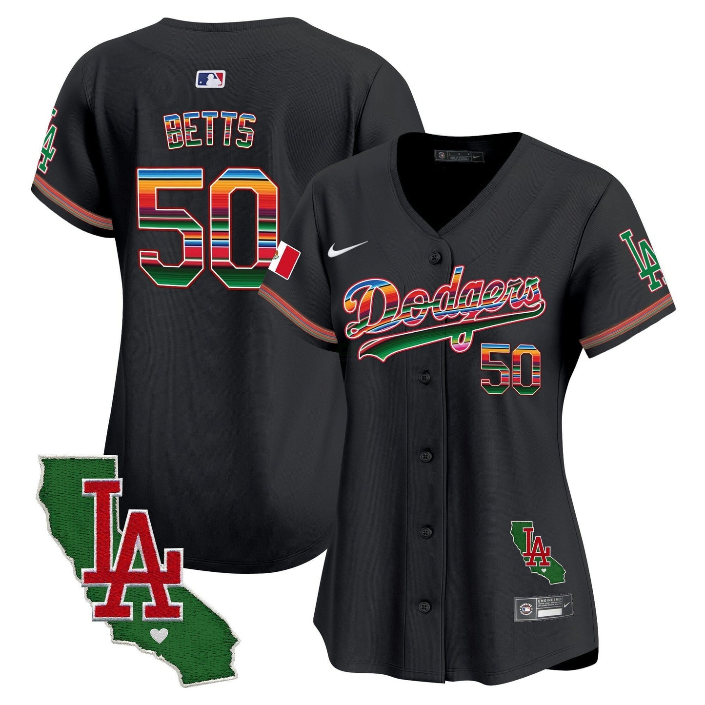 Camisa MLB Women’s Mexico California Patch Vapor Premier Limited Jersey V2