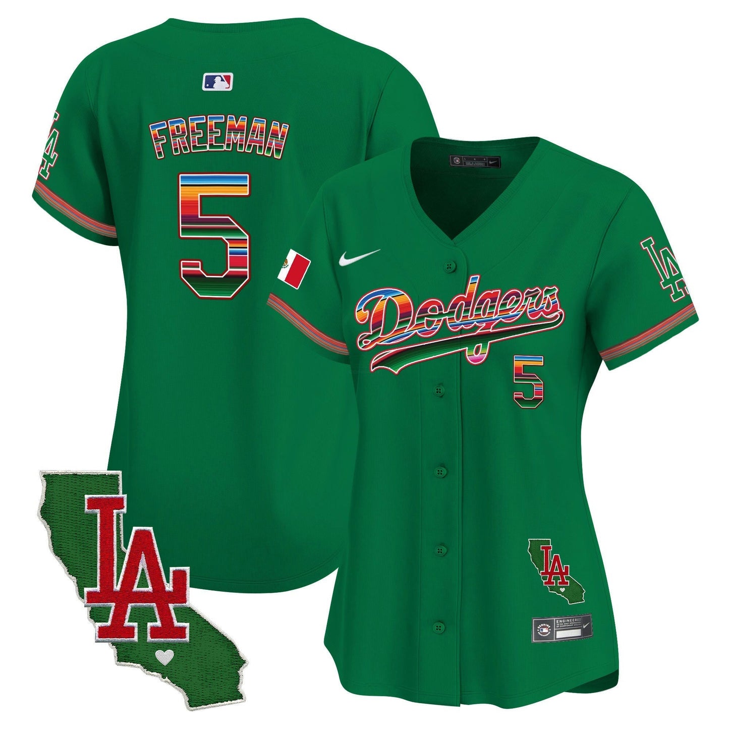 Camisa MLB Women’s Mexico California Patch Vapor Premier Limited Jersey V2