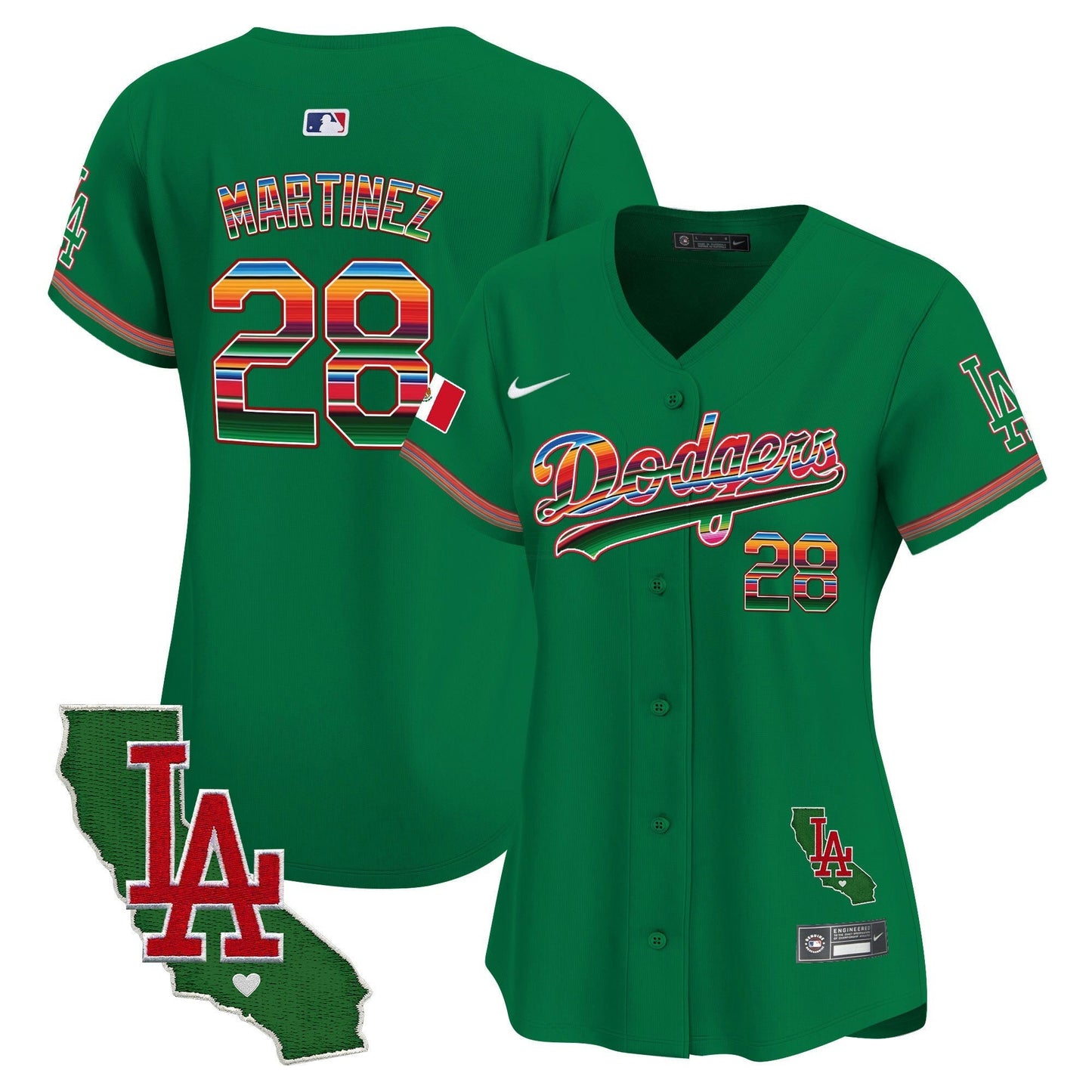 Camisa MLB Women’s Mexico California Patch Vapor Premier Limited Jersey V2