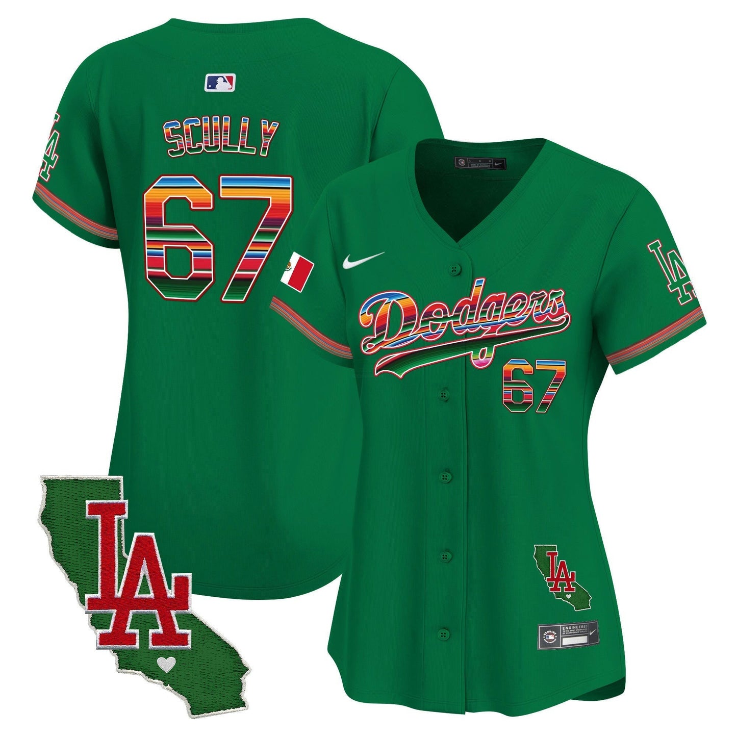 Camisa MLB Women’s Mexico California Patch Vapor Premier Limited Jersey V2