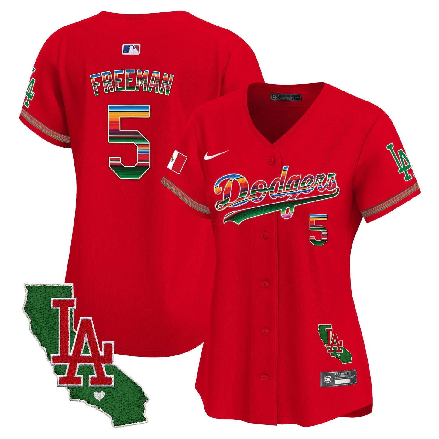 Camisa MLB Women’s Mexico California Patch Vapor Premier Limited Jersey V2