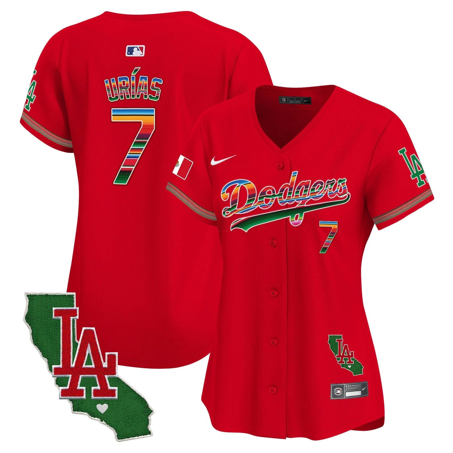 Camisa MLB Women’s Mexico California Patch Vapor Premier Limited Jersey V2